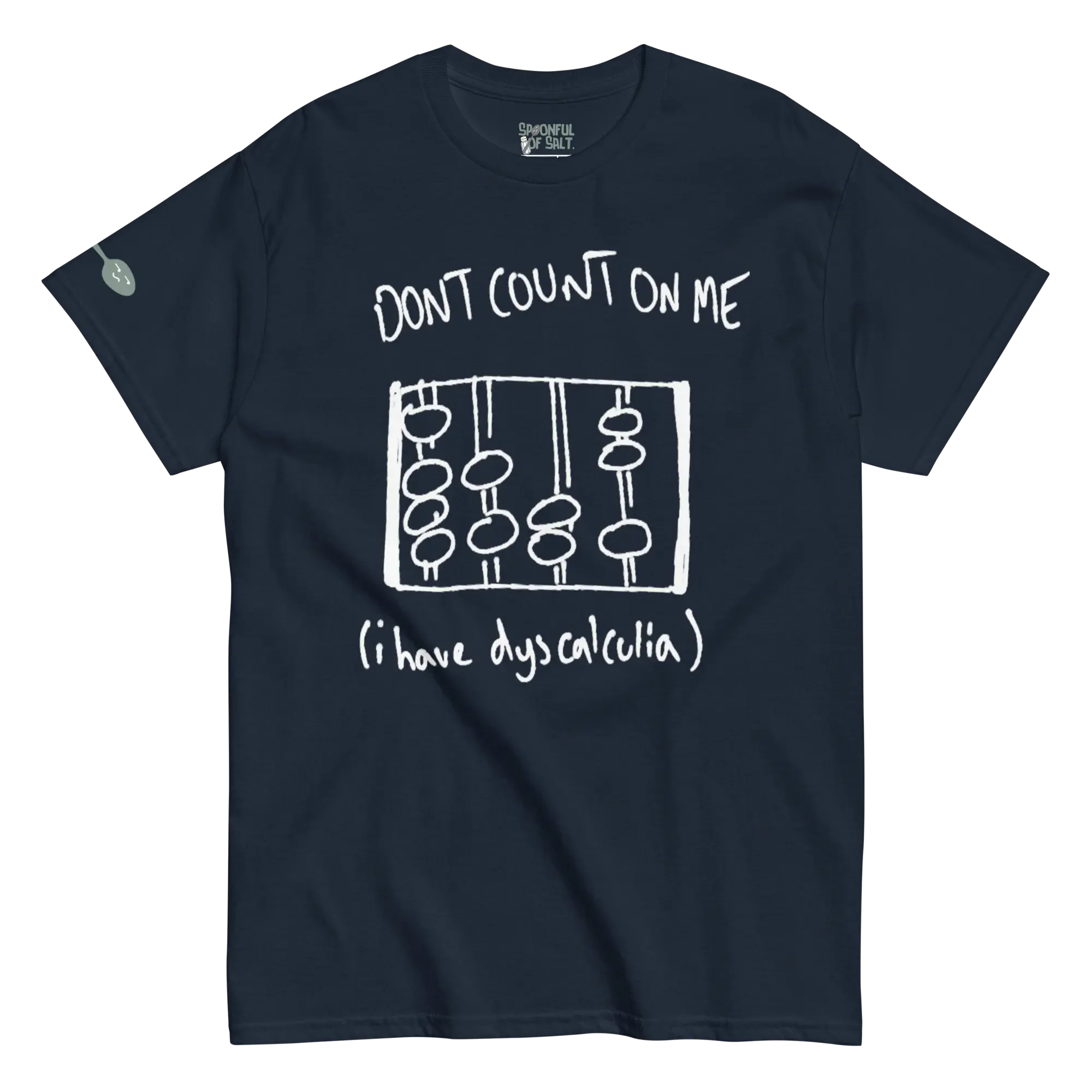 unisex-classic-tee-navy-front-dyscalculia.webp