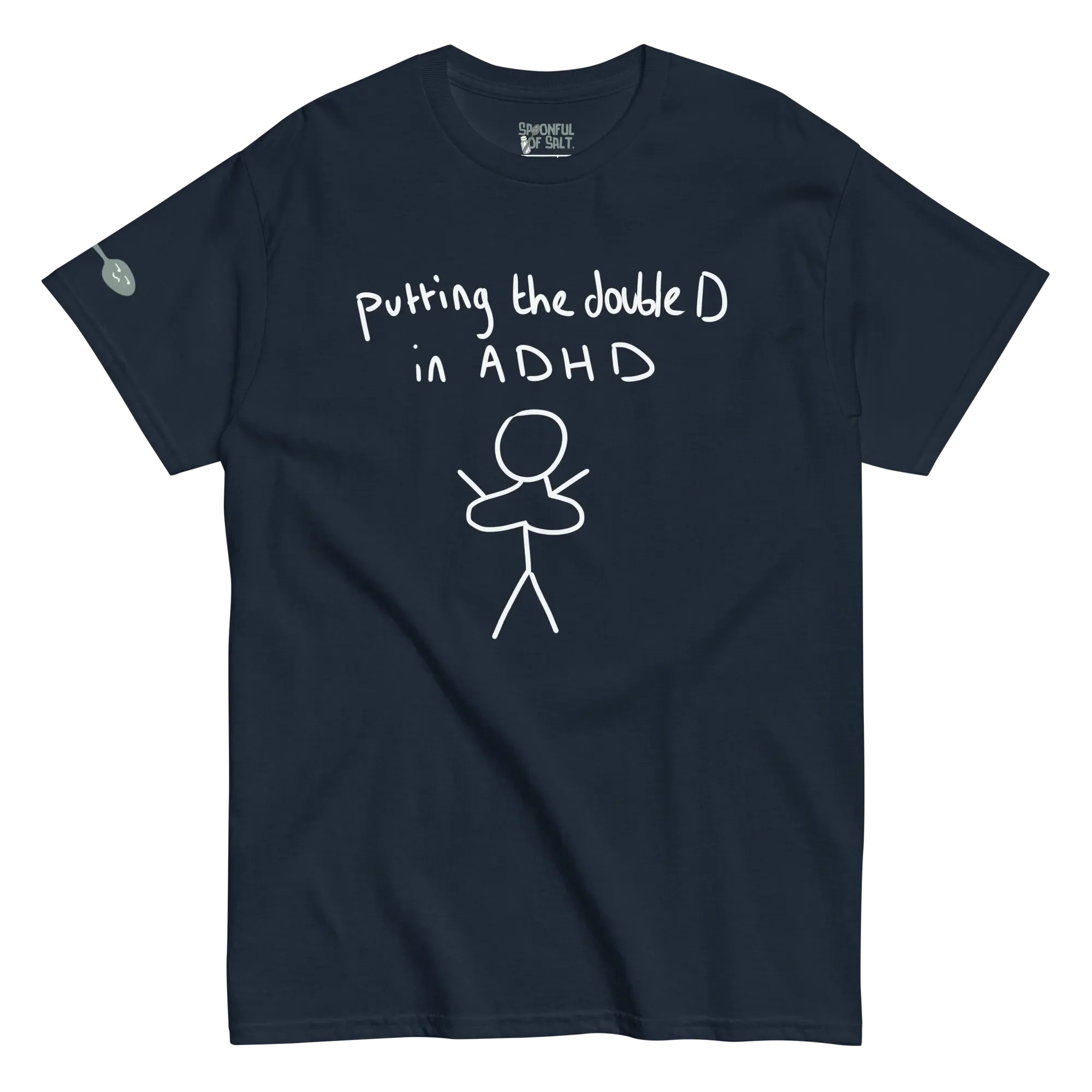 unisex-classic-tee-navy-front-slay-adhd.webp