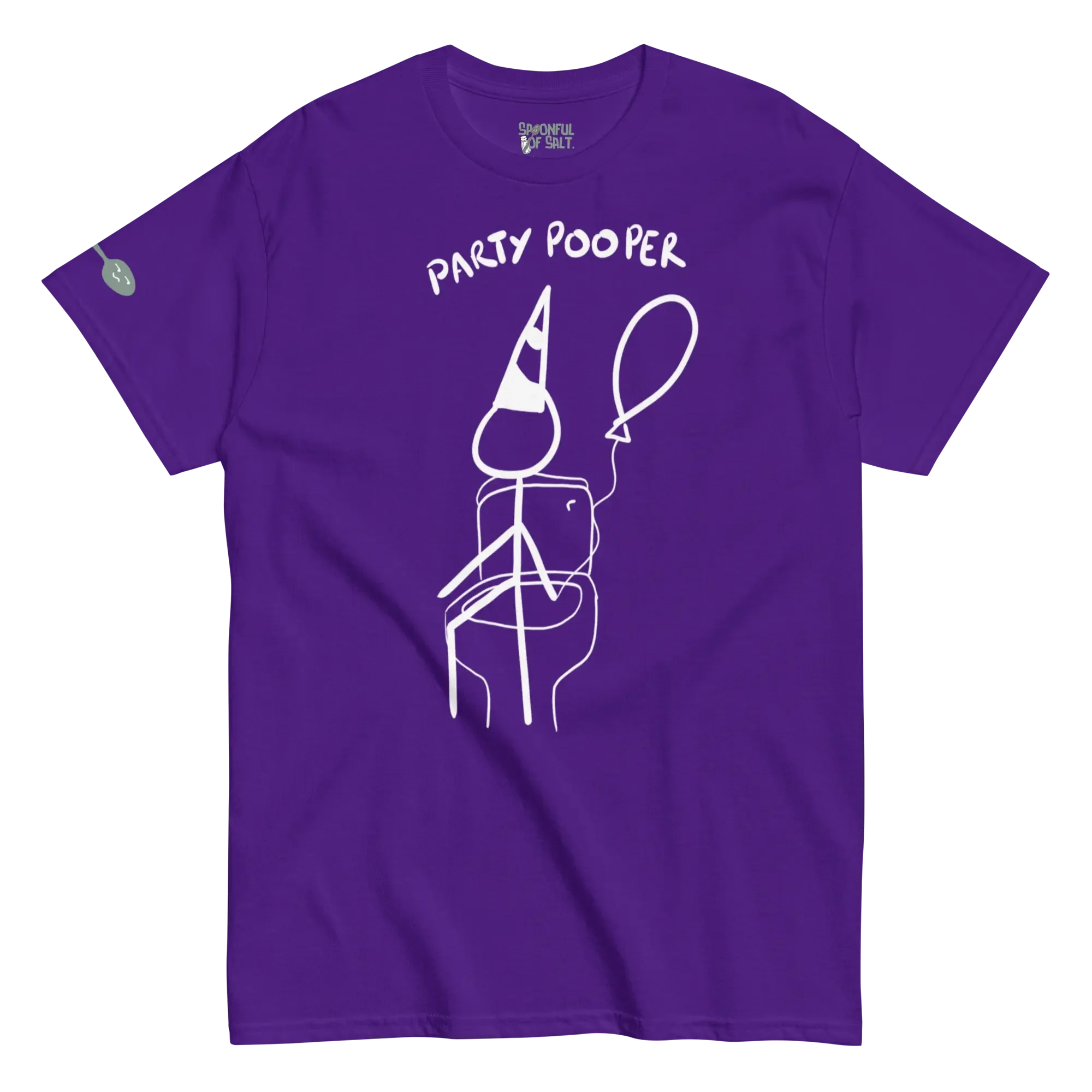 unisex-classic-tee-purple-front-i-be-pooping.webp