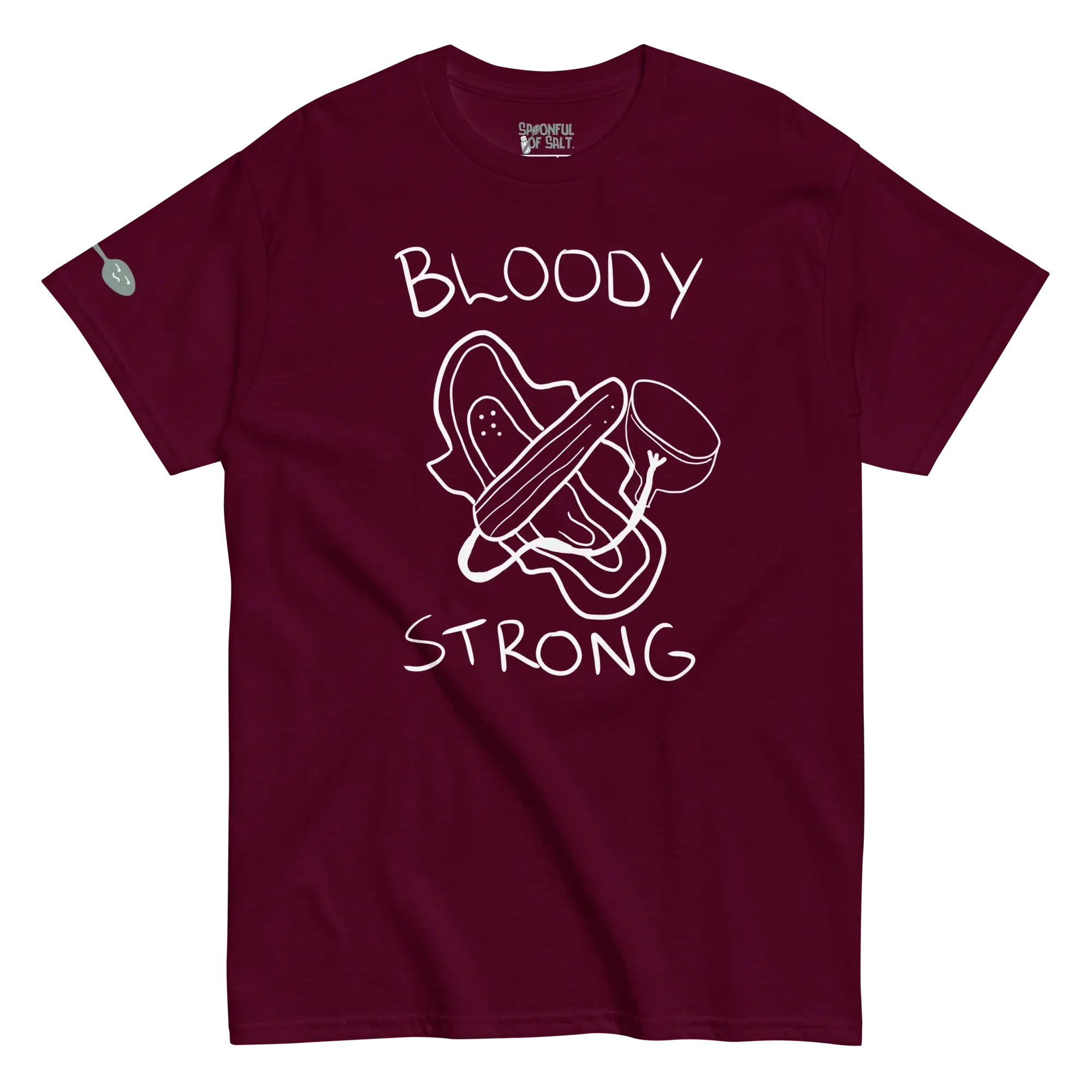 unisex-classic-tee-maroon-front-endo-pcos.webp