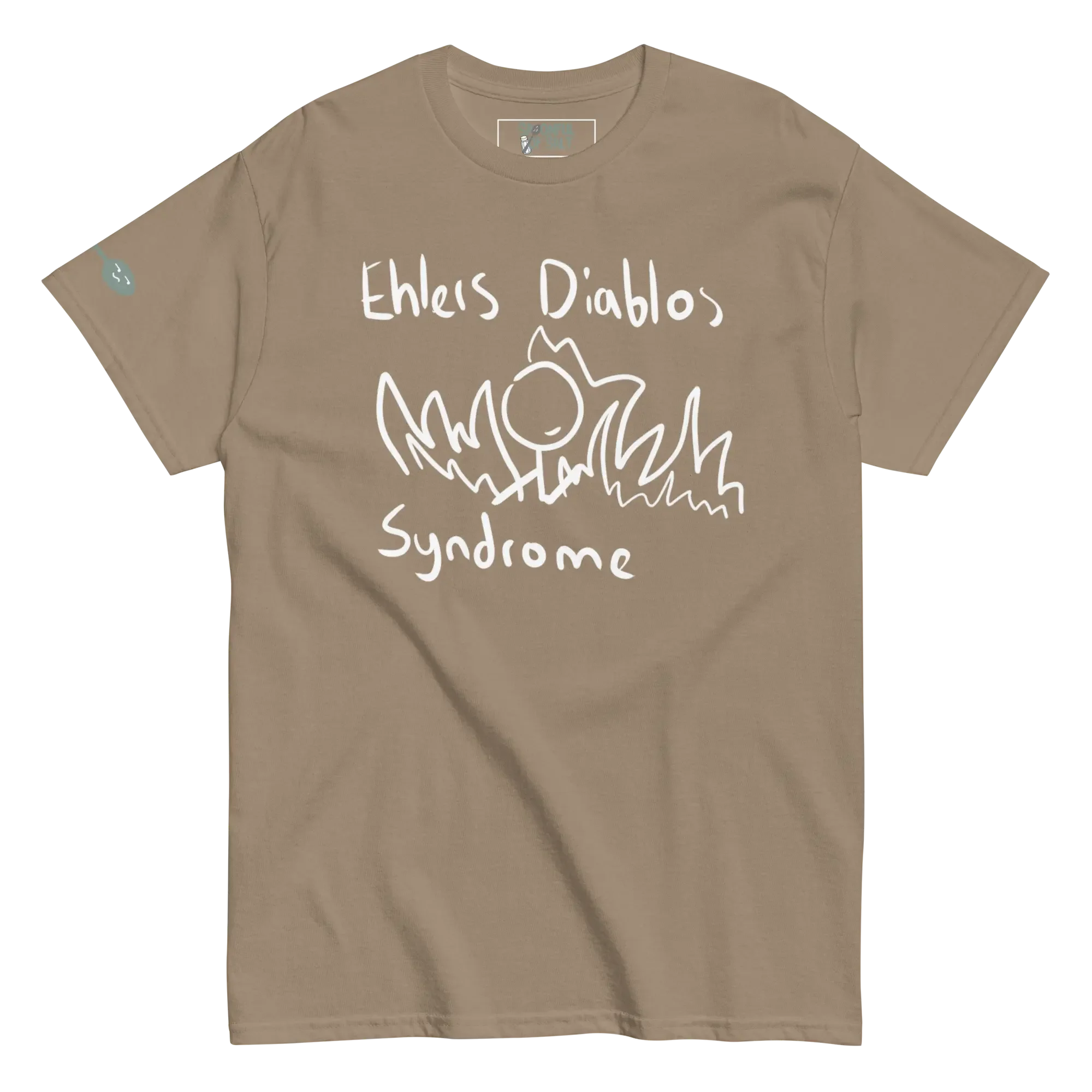 unisex-classic-tee-brown-savana-front-ehlers-danlos-syndrome.webp