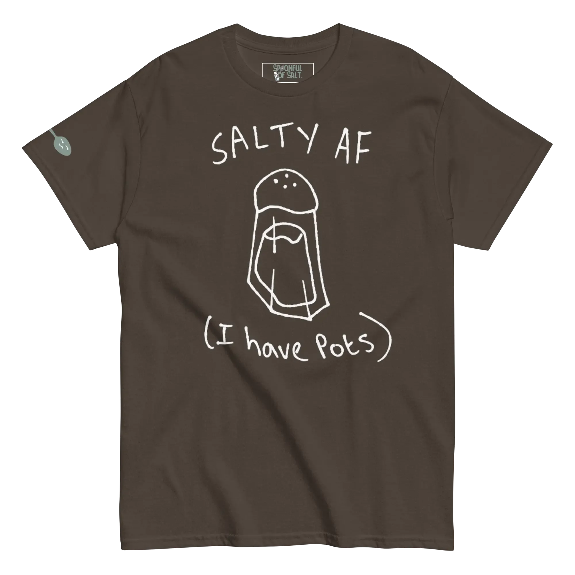 unisex-classic-tee-dark-chocolate-front-potsie-salty.webp