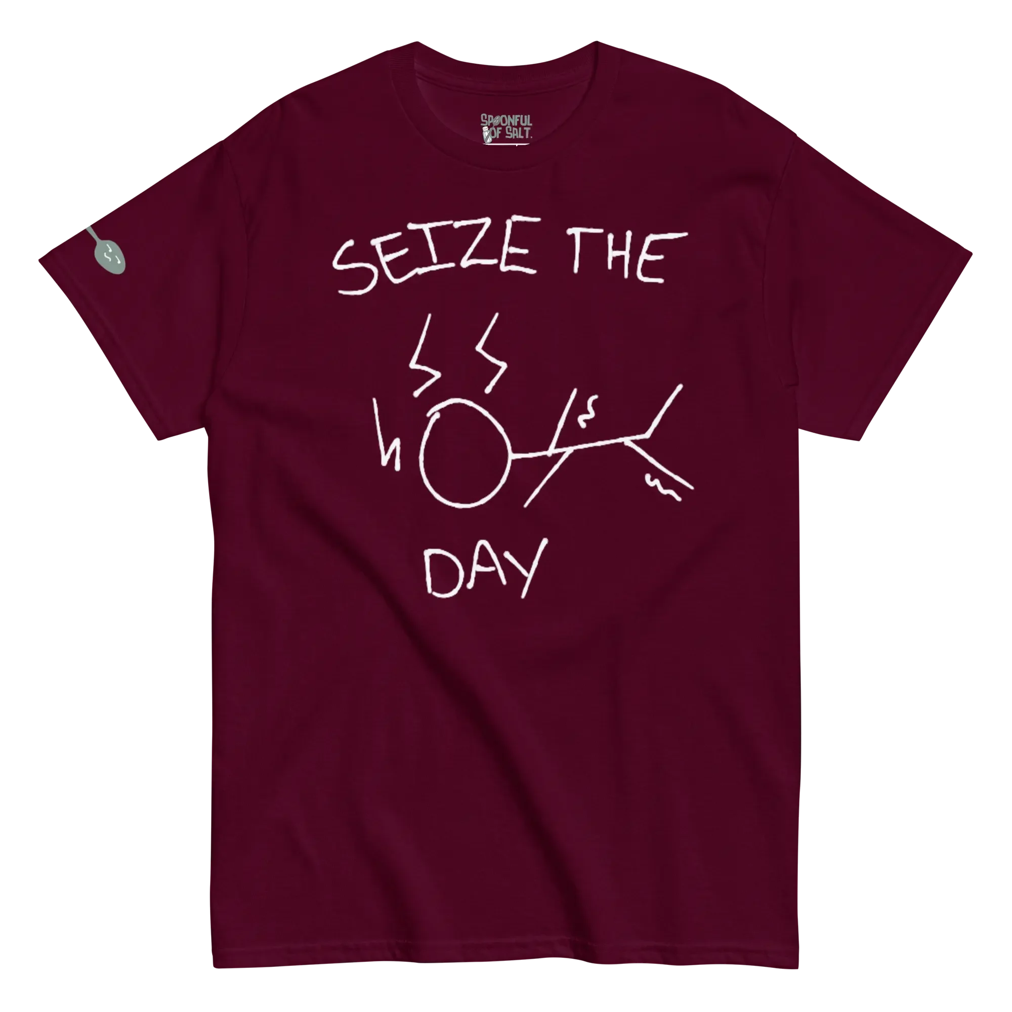 unisex-classic-tee-maroon-front-seizure-epilepsy.webp