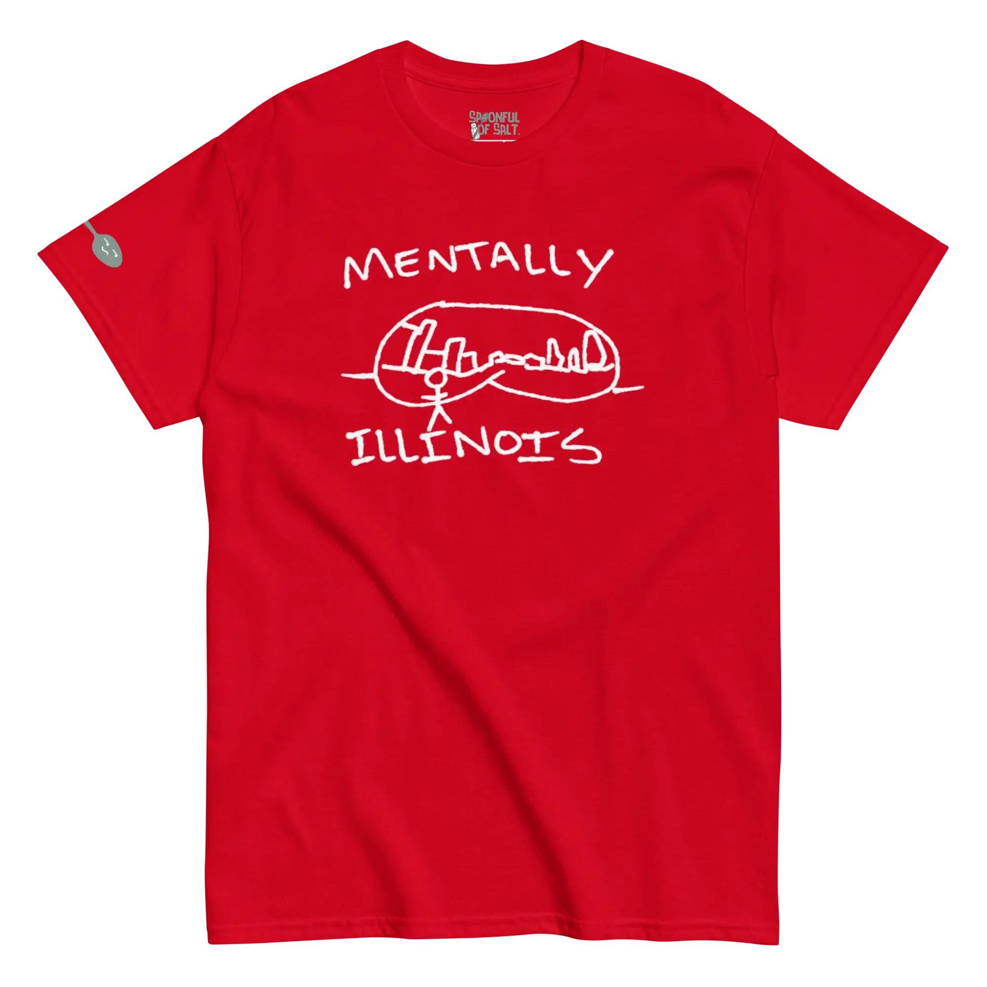 unisex-classic-tee-red-front-mental-health.webp