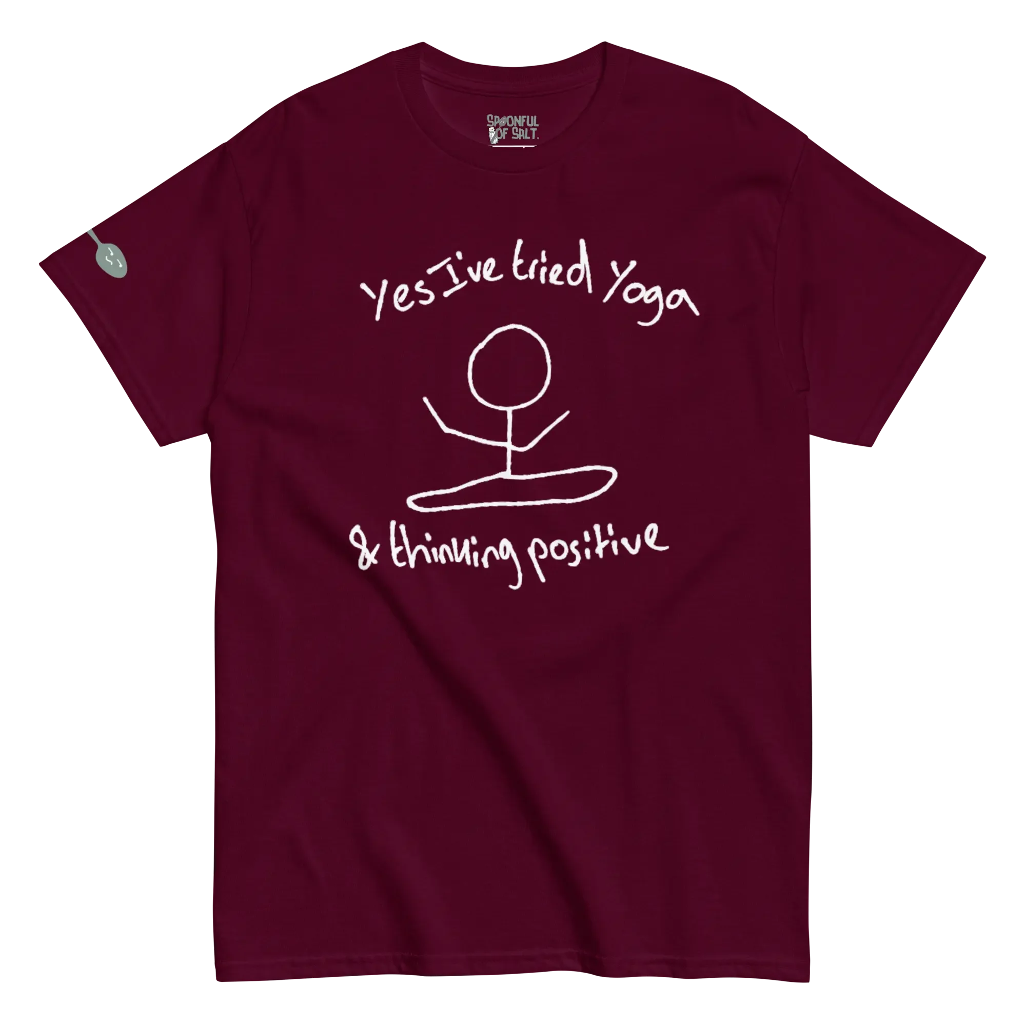 unisex-classic-tee-maroon-front-chronic-illness-funny.webp