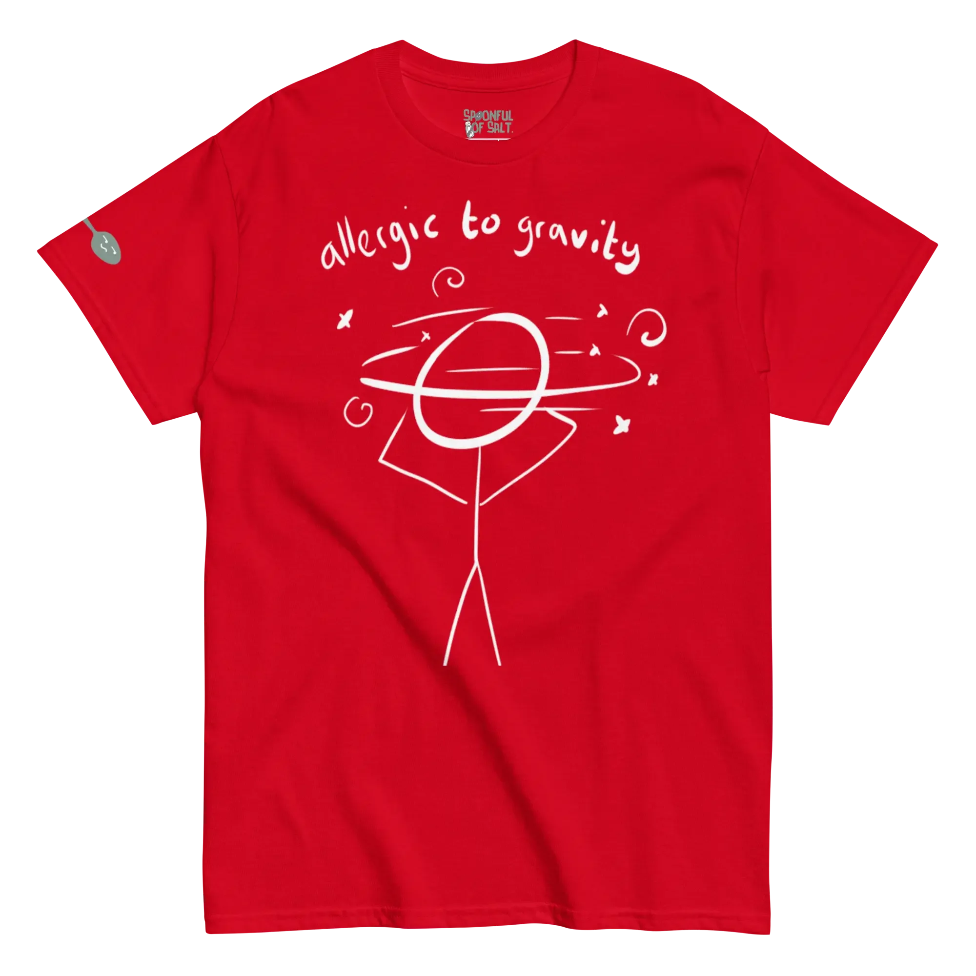 unisex-classic-tee-red-front-allergic-to-gravity.webp