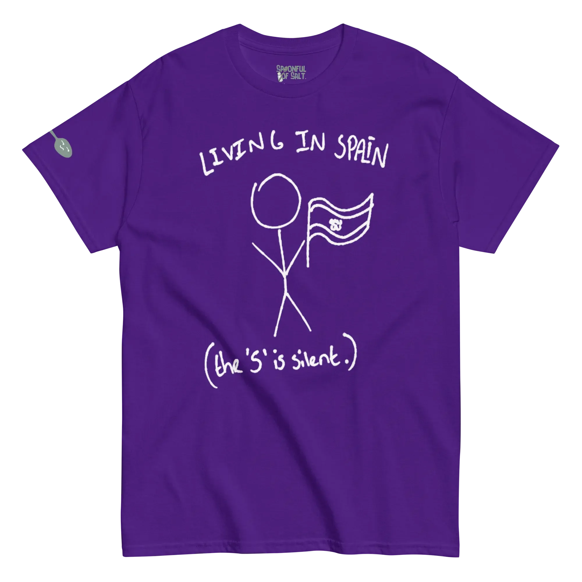 unisex-classic-tee-purple-front-chronic-pain-spain.webp