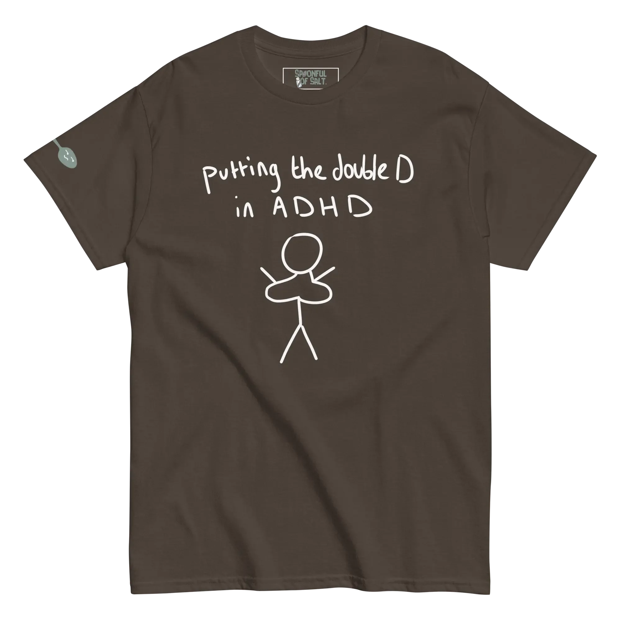 unisex-classic-tee-dark-chocolate-front-slay-adhd.webp