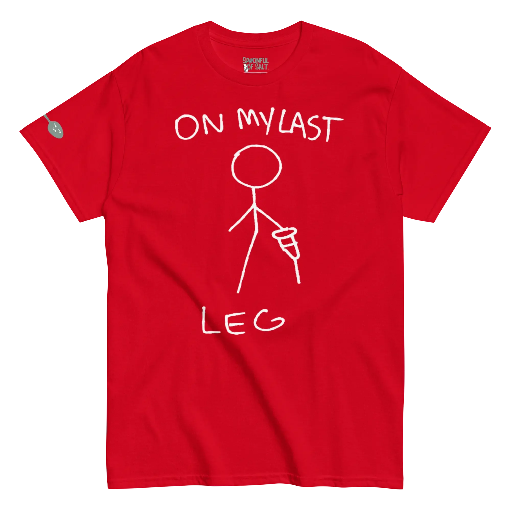 unisex-classic-tee-red-front-amputee-pride-last-leg.webp