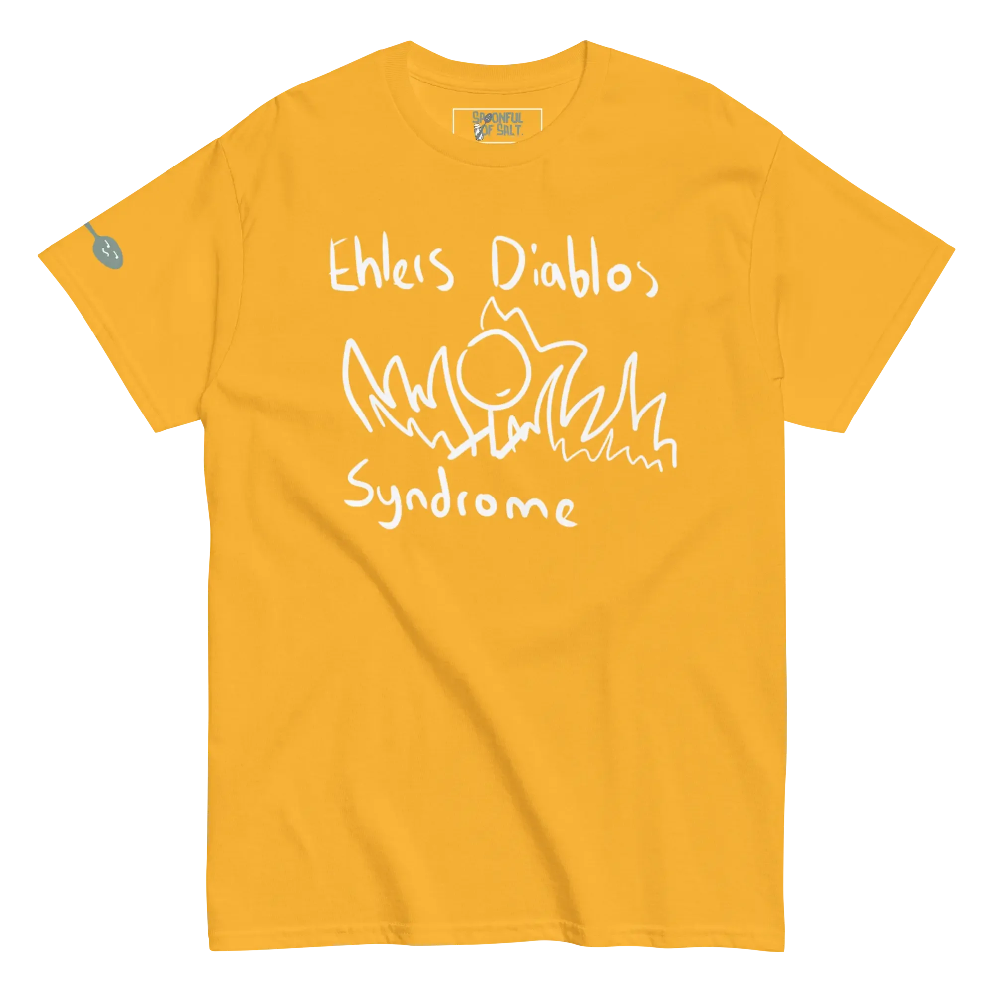 unisex-classic-tee-gold-front-ehlers-danlos-syndrome.webp