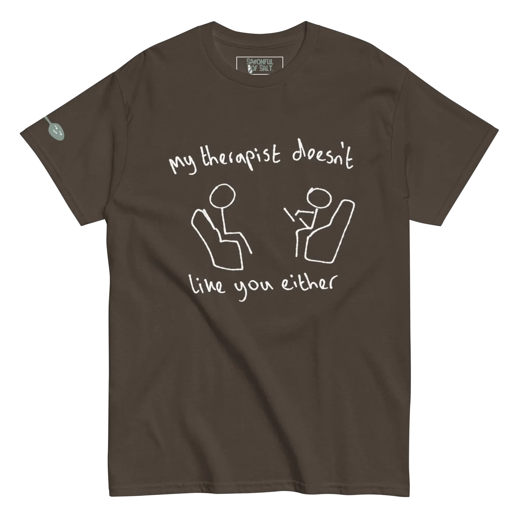 unisex-classic-tee-dark-chocolate-front-mental-health-therapy.webp
