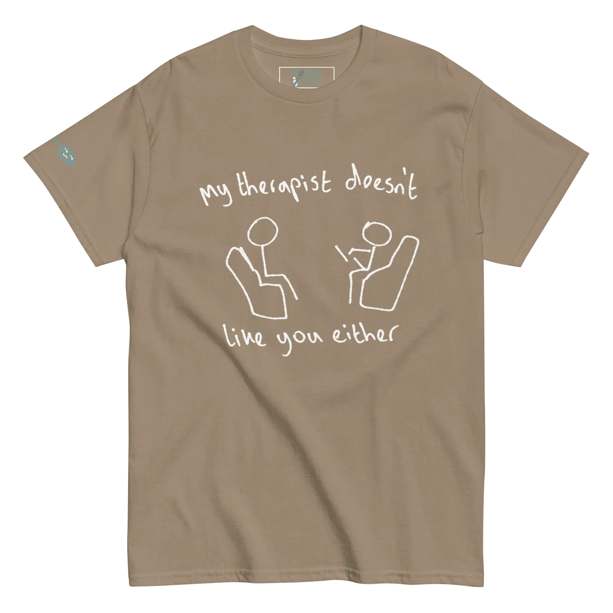 unisex-classic-tee-brown-savana-front-mental-health-therapy.webp