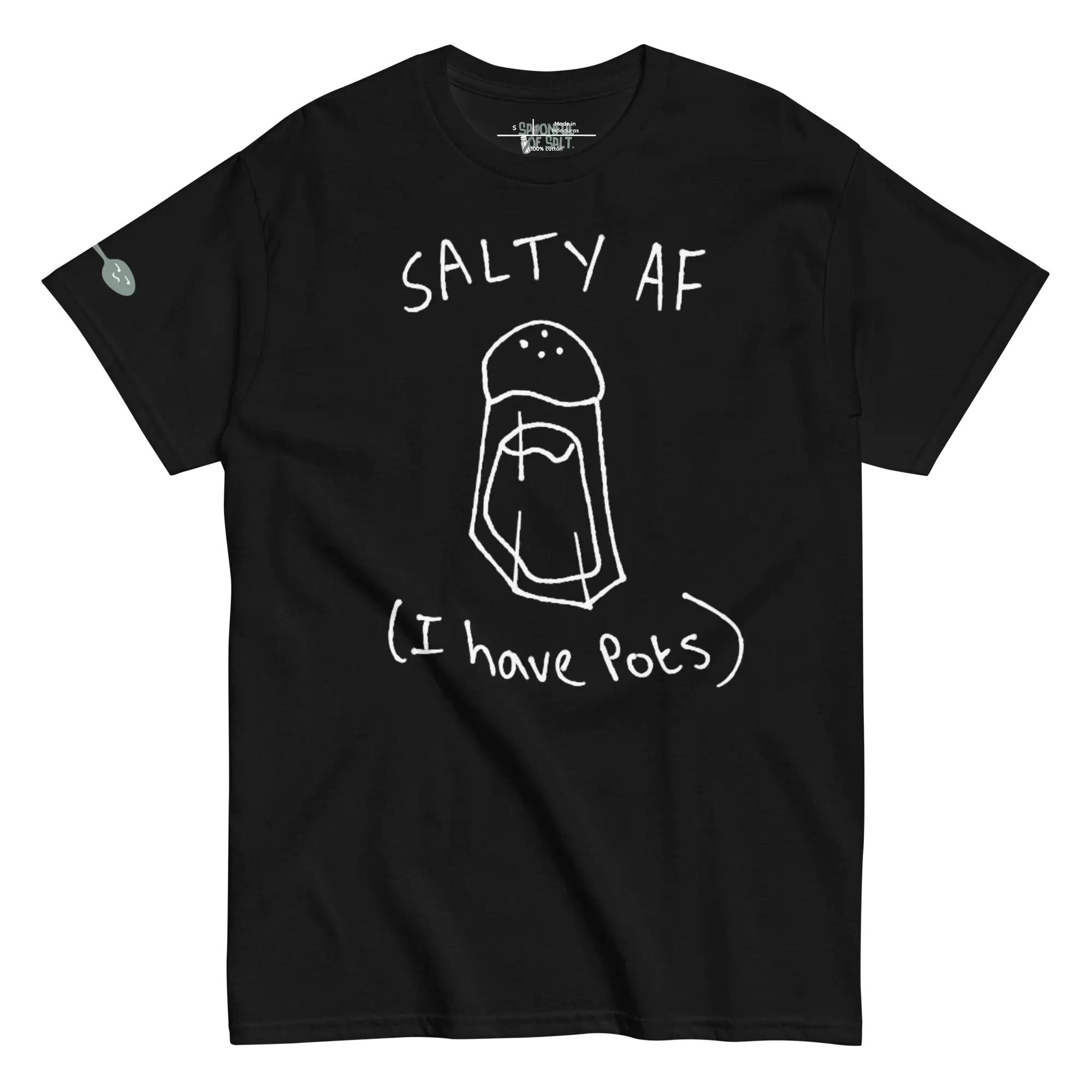 unisex-classic-tee-black-front-potsie-salty.webp