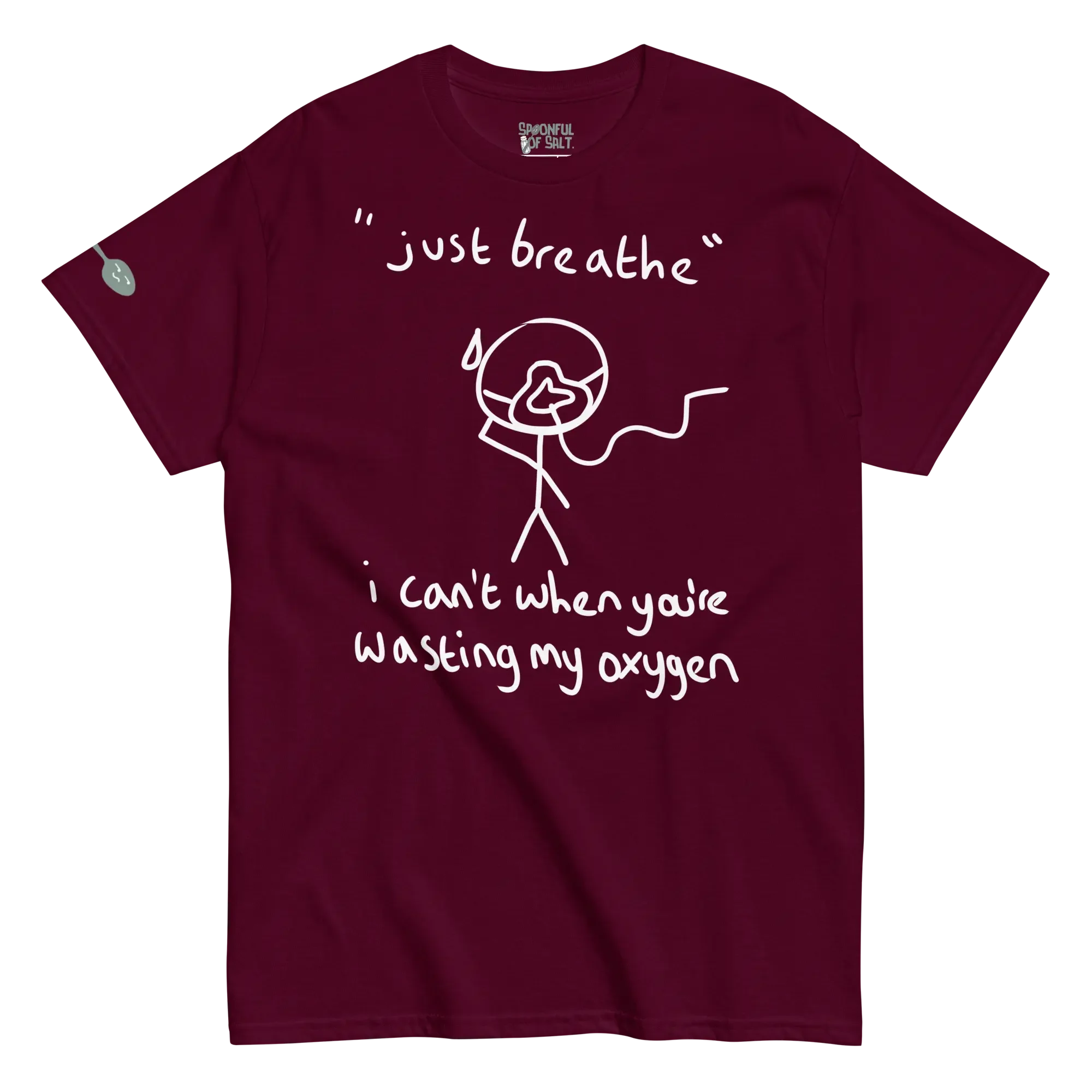 unisex-classic-tee-maroon-front-cystic-fibrosis.webp