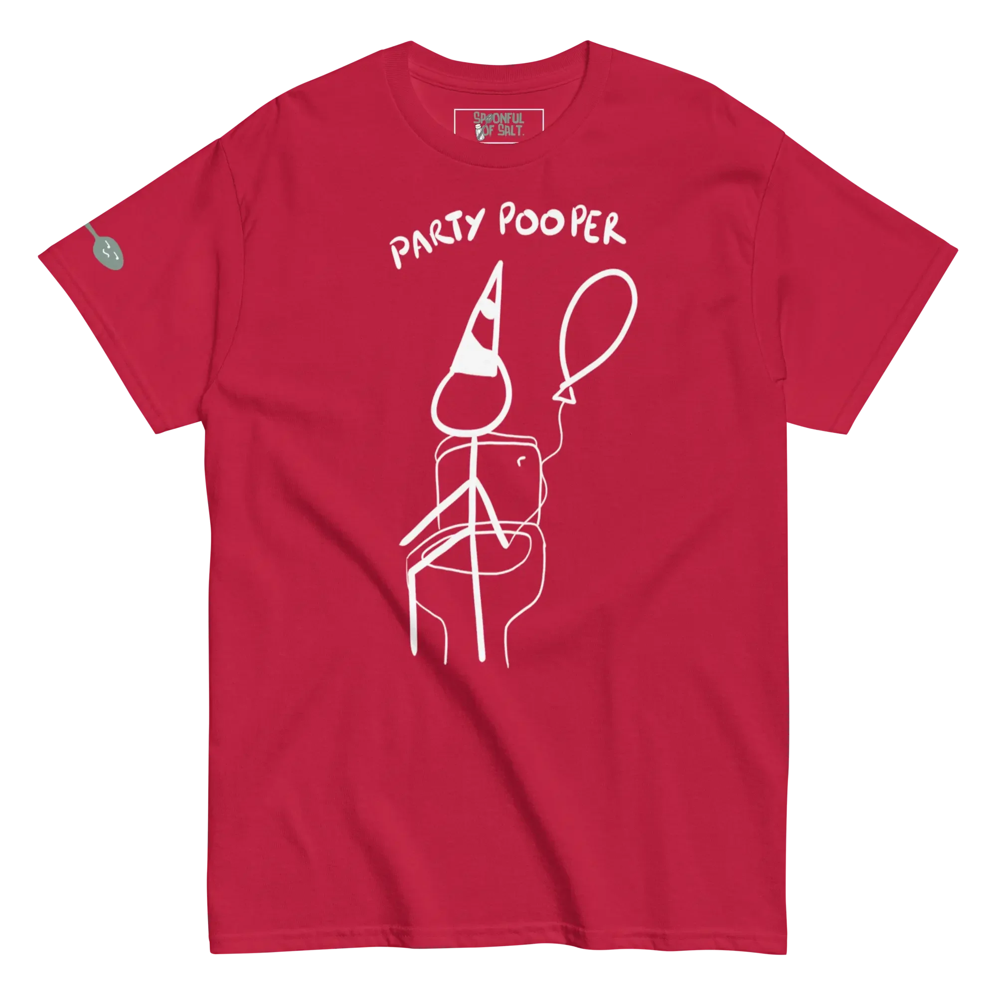 unisex-classic-tee-cardinal-front-i-be-pooping.webp