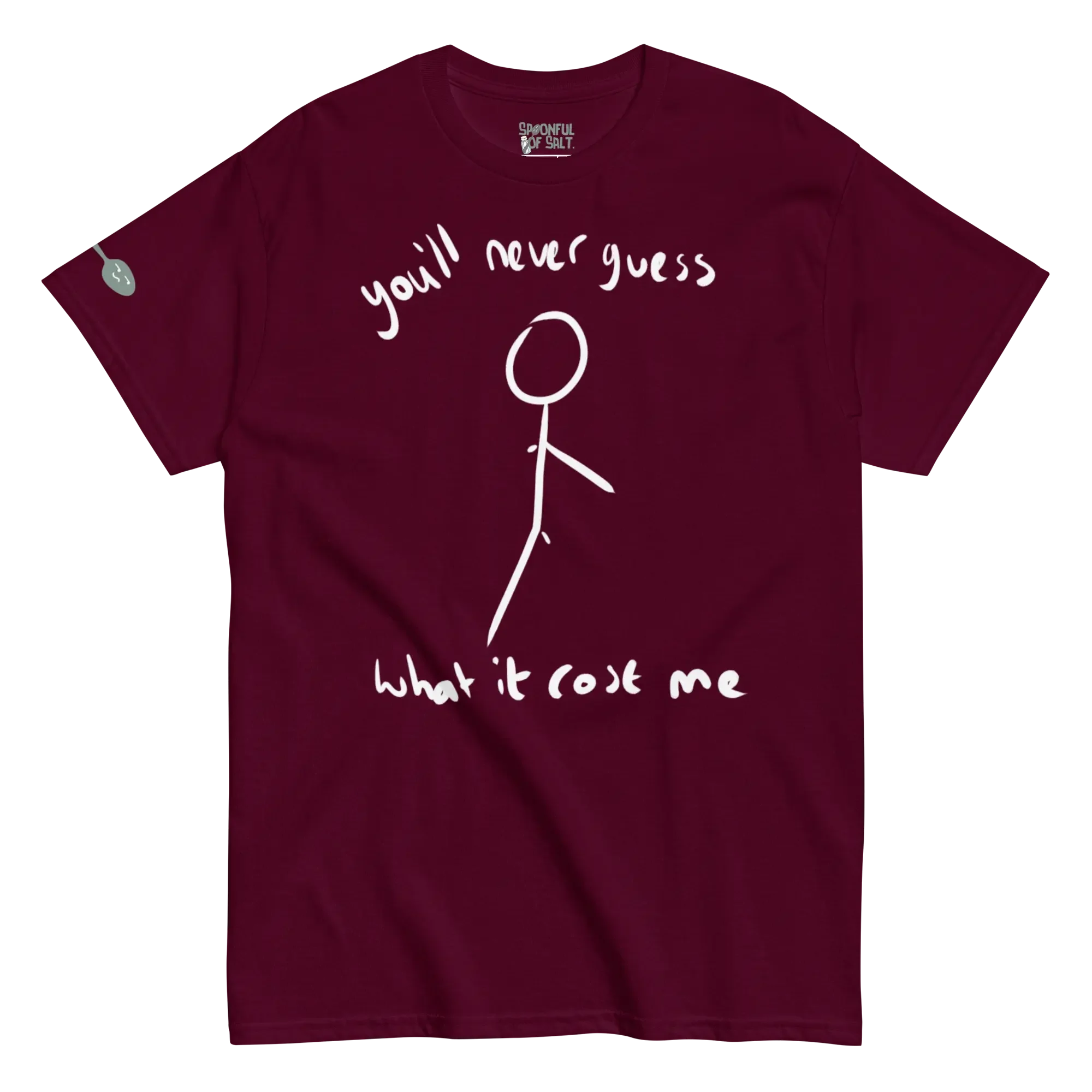 unisex-classic-tee-maroon-front-amputee.webp