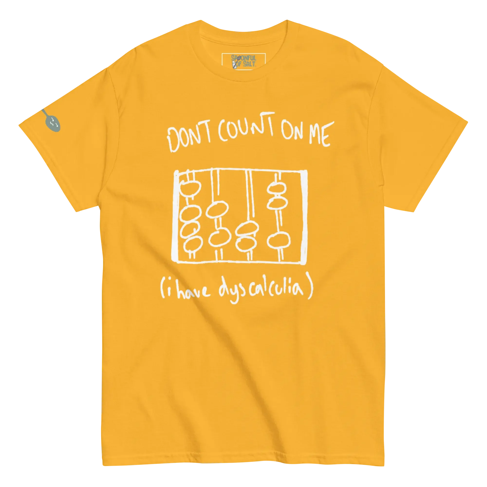 unisex-classic-tee-gold-front-dyscalculia.webp