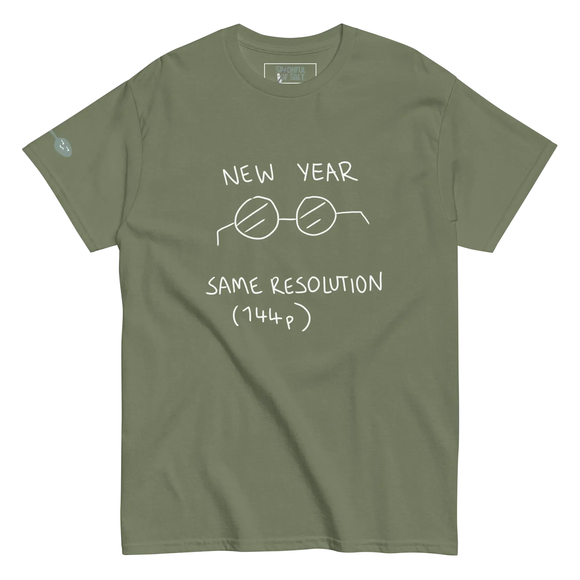 Funny Visual Impairment T-Shirt | Disability Sight Loss | New Year Same Vision