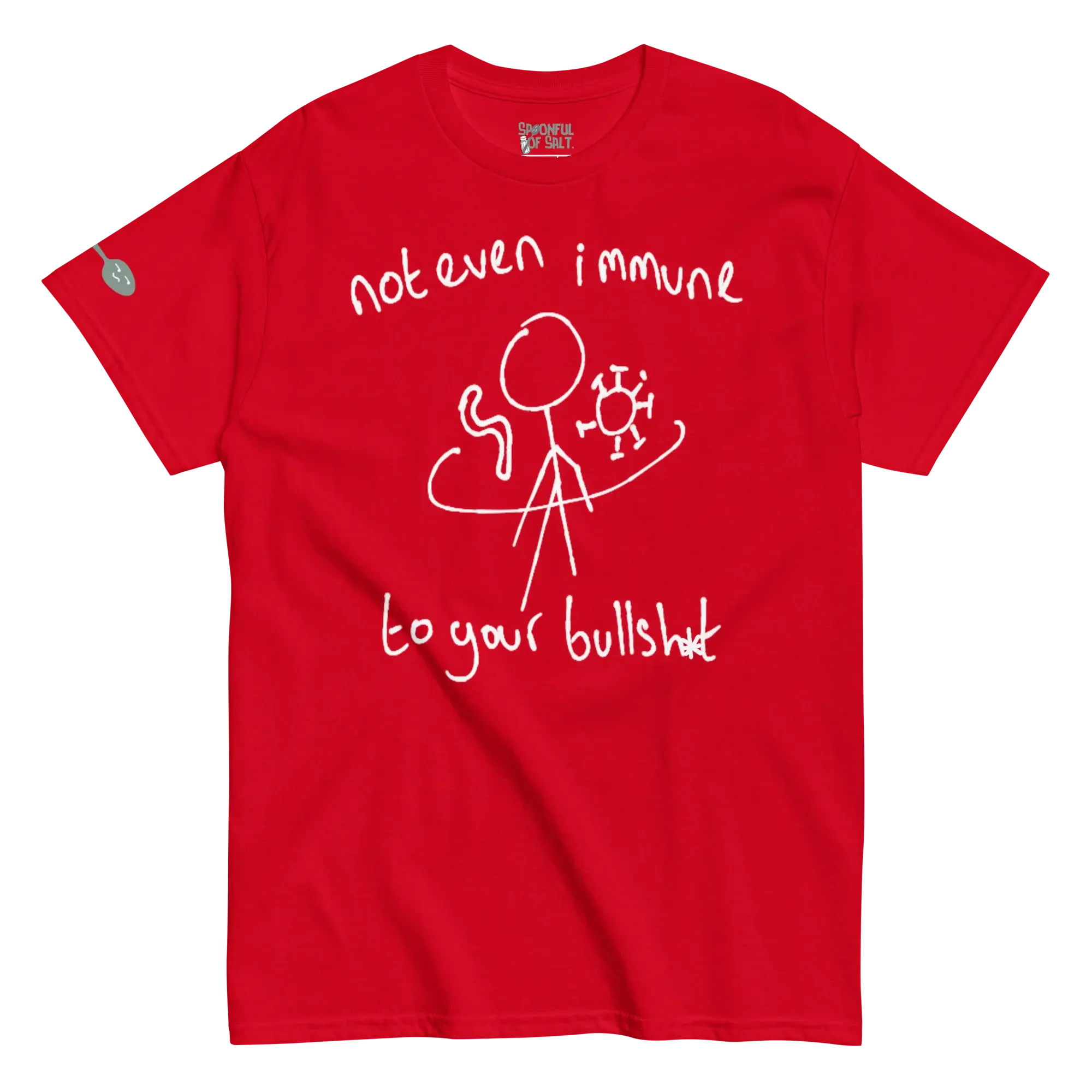 unisex-classic-tee-red-front-immune-system.webp