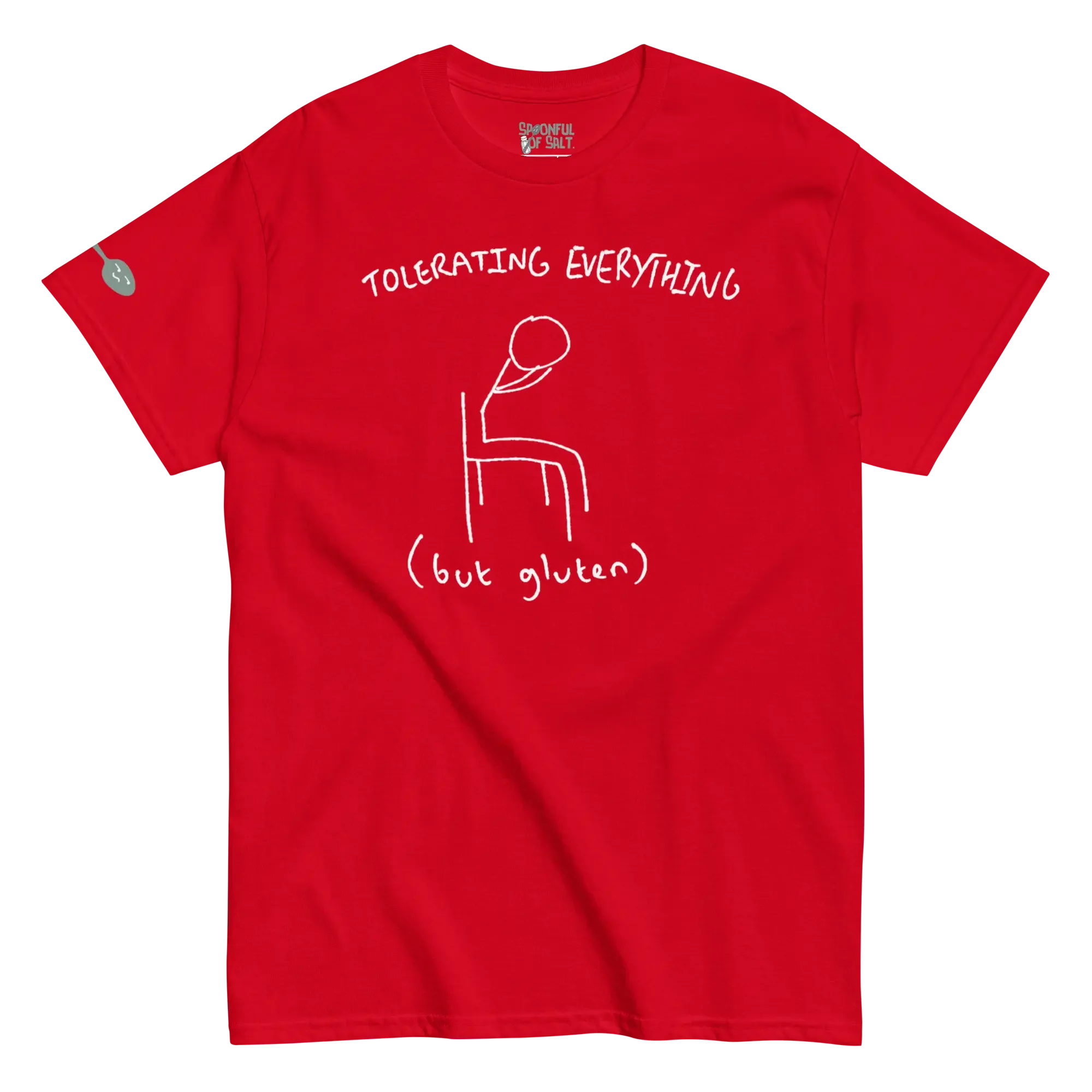 unisex-classic-tee-red-front-gluten-mcas.webp