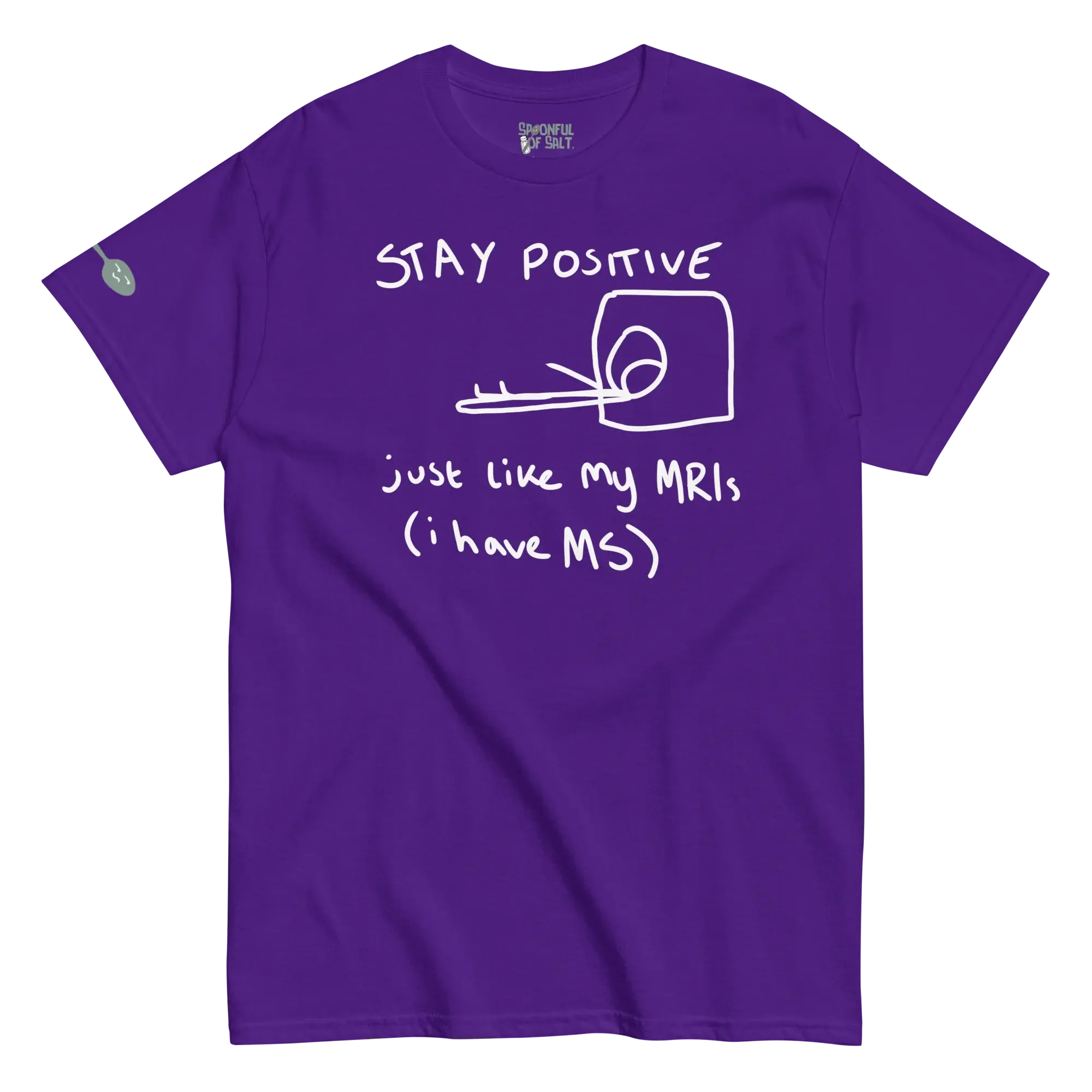 unisex-classic-tee-purple-front-mostly-sarcastic.webp