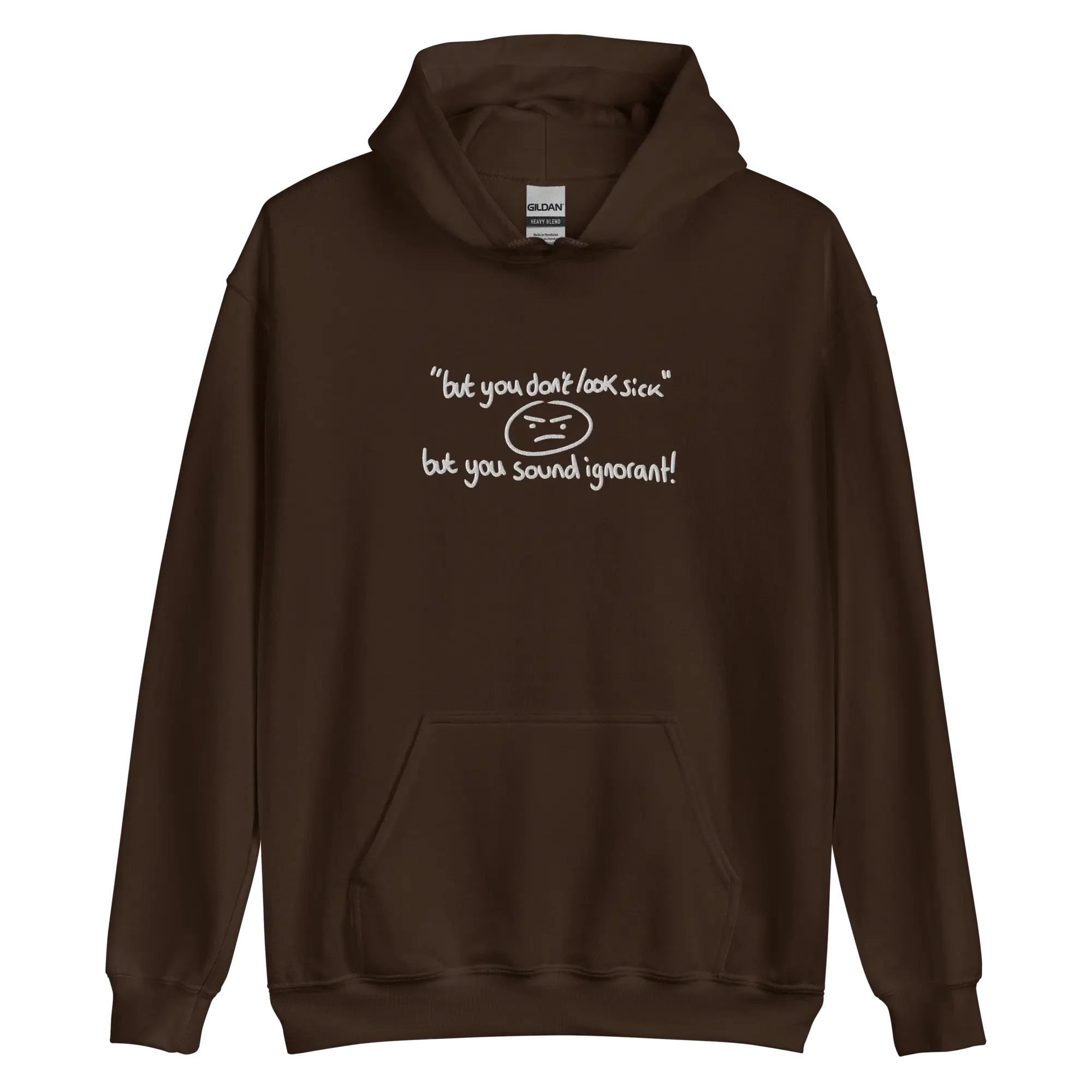 unisex-heavy-blend-hoodie-dark-chocolate-front-ableism-invisible-illness.webp