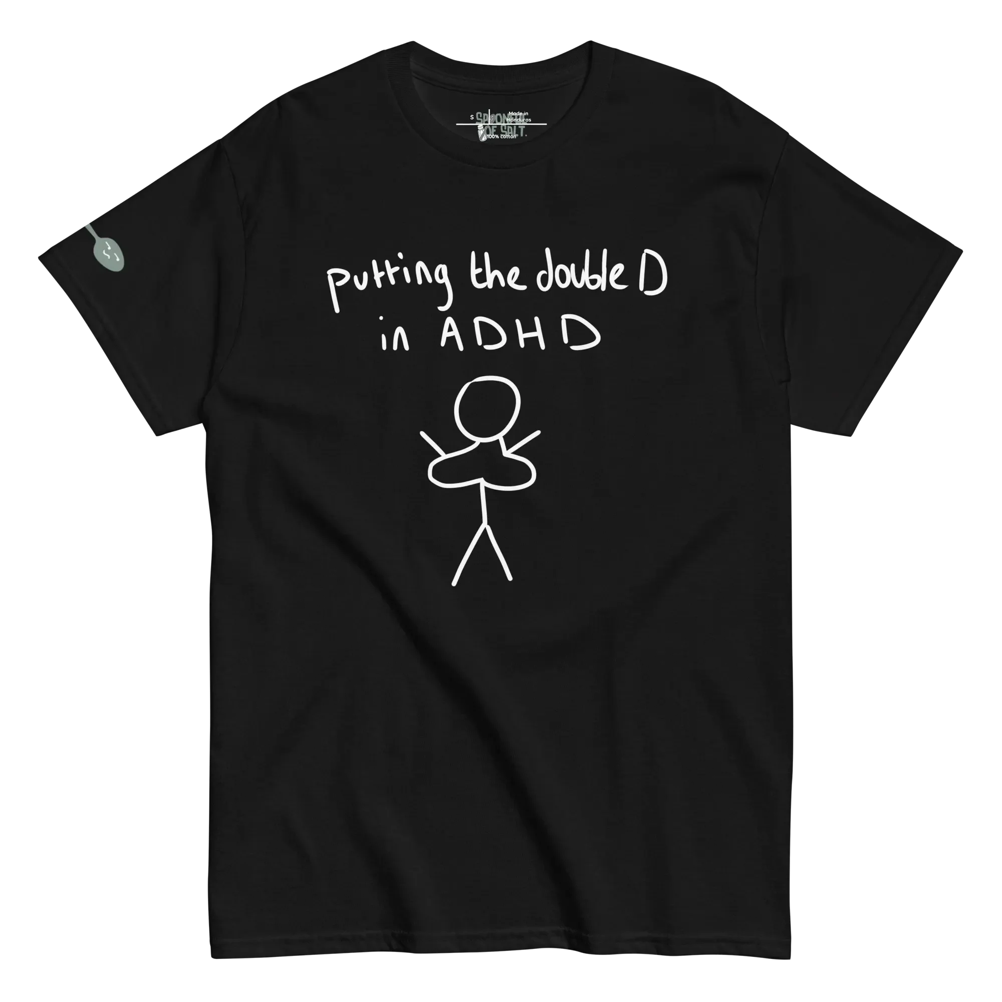 unisex-classic-tee-black-front-slay-adhd.webp