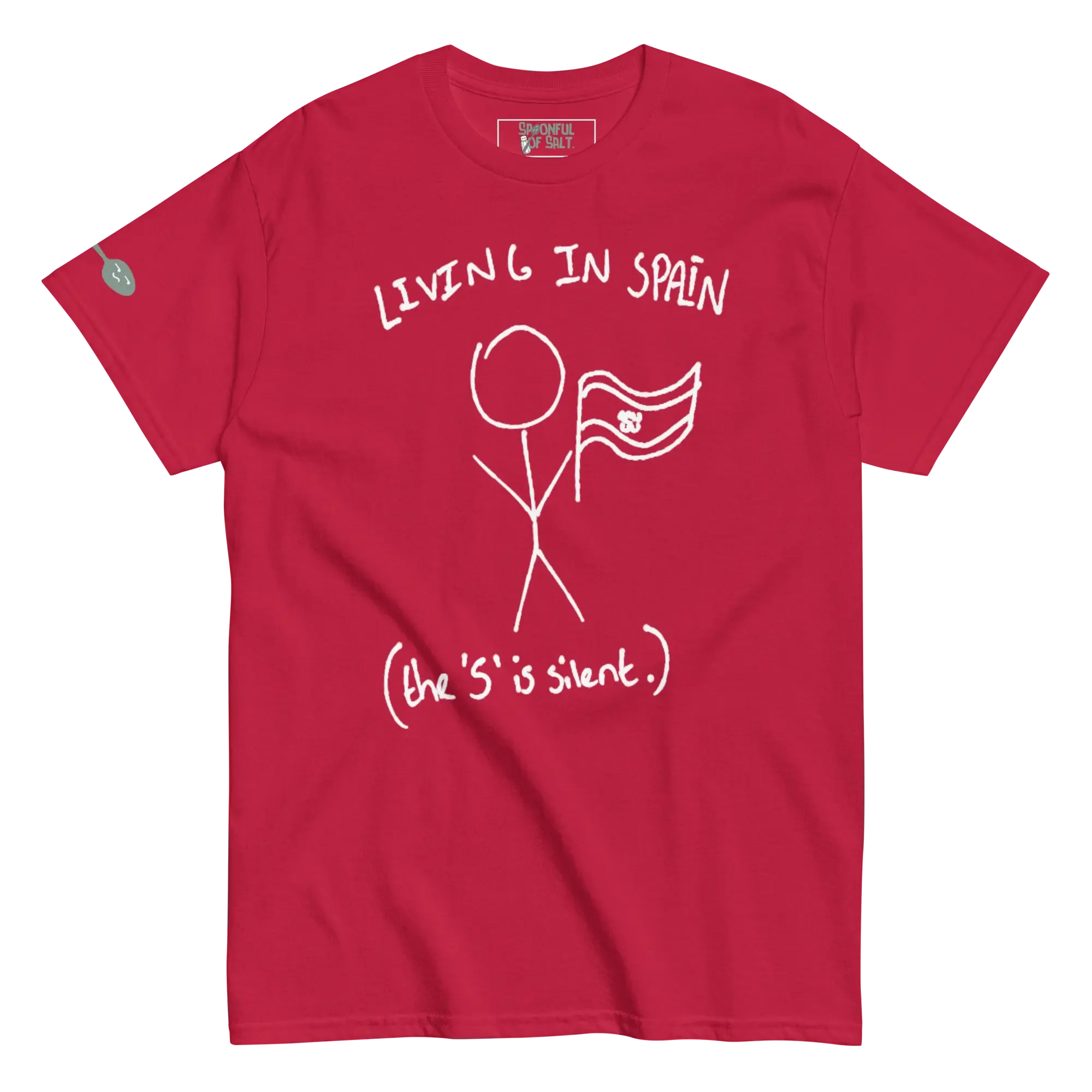unisex-classic-tee-cardinal-front-chronic-pain-spain.webp