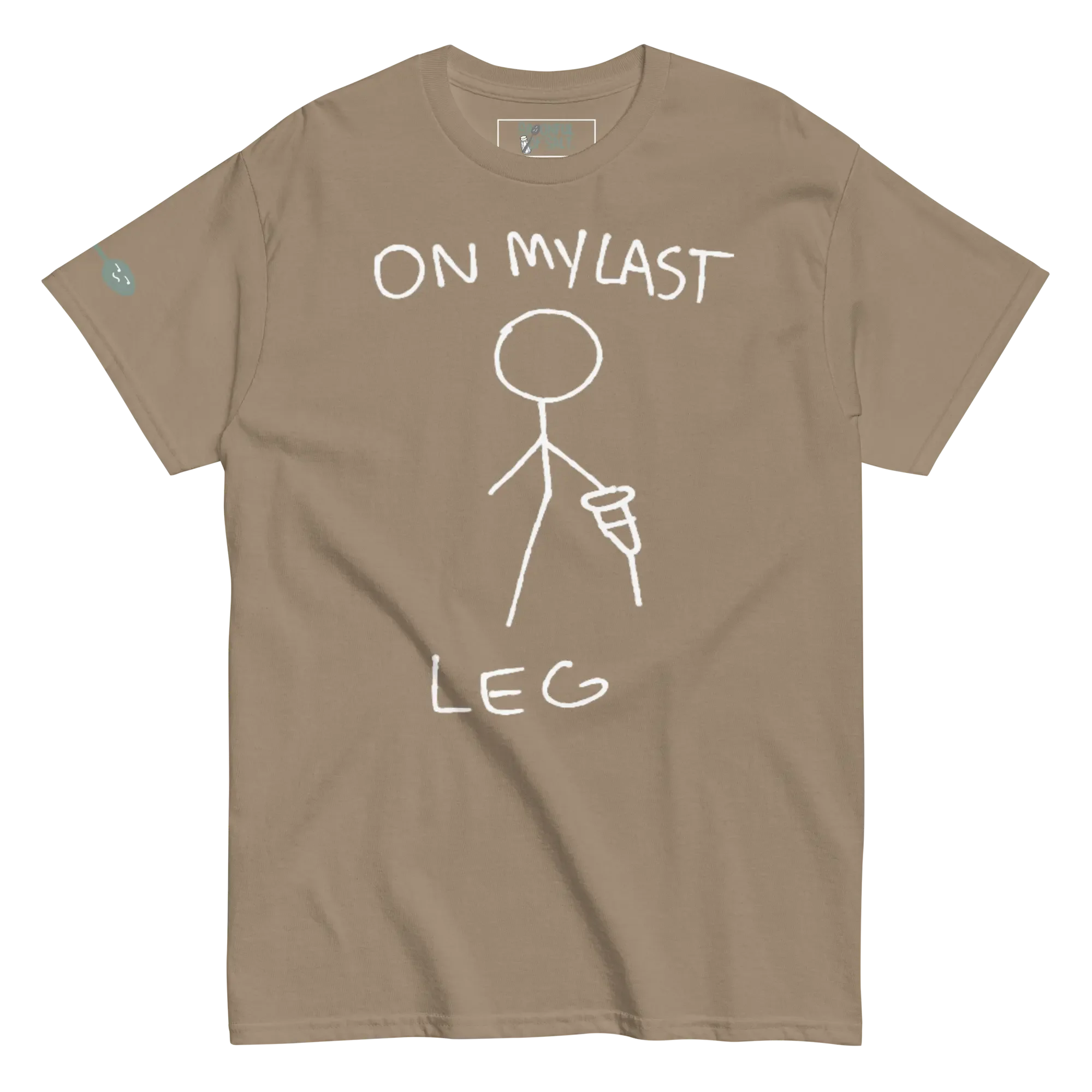unisex-classic-tee-brown-savana-front-amputee-pride-last-leg.webp