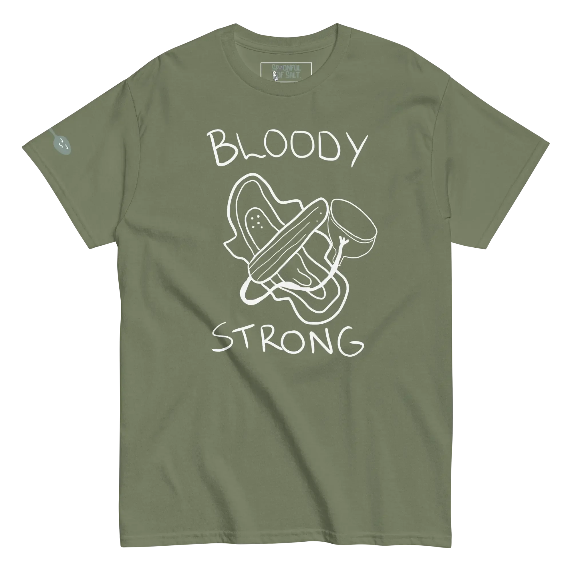 unisex-classic-tee-military-green-front-endo-pcos.webp