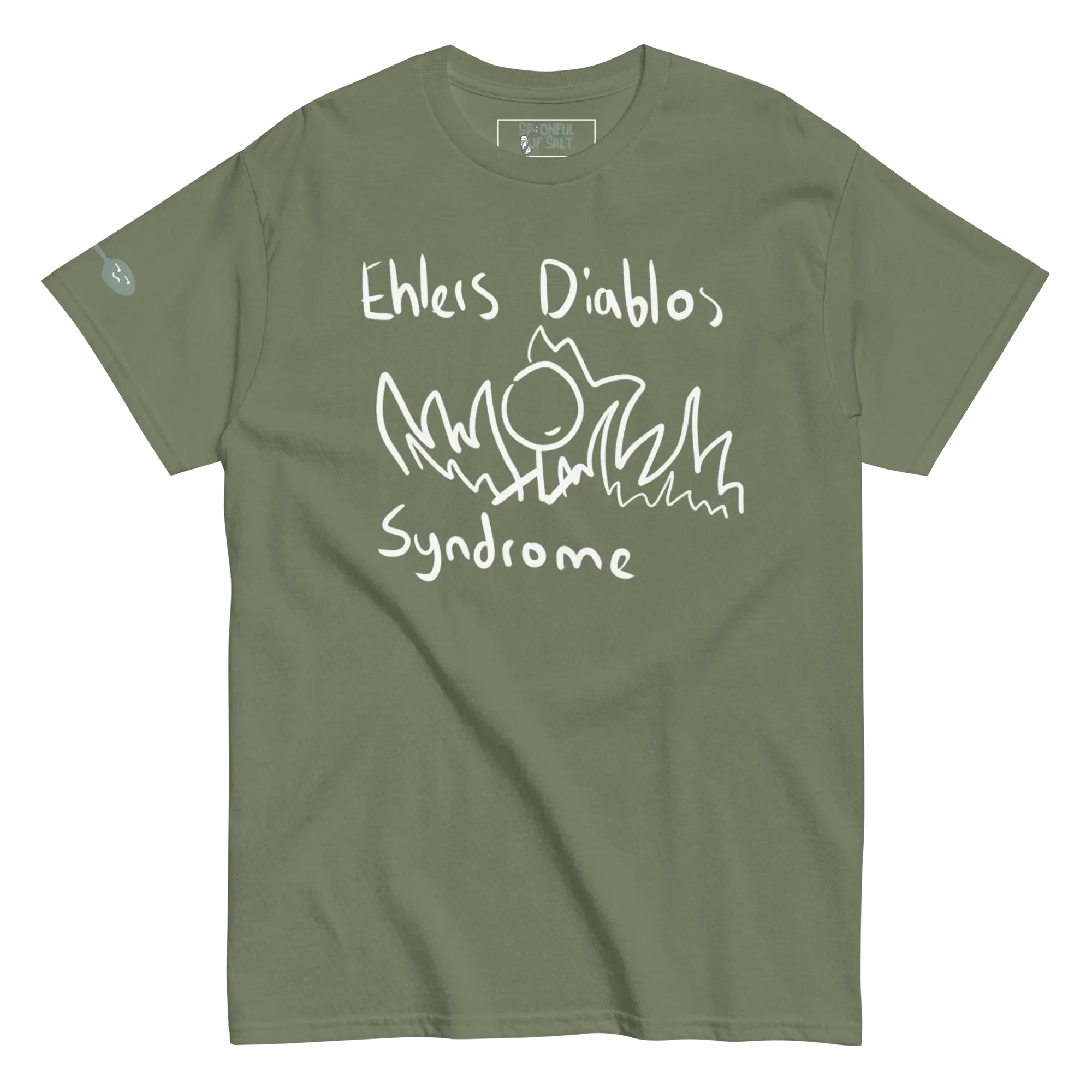 unisex-classic-tee-military-green-front-ehlers-danlos-syndrome.webp