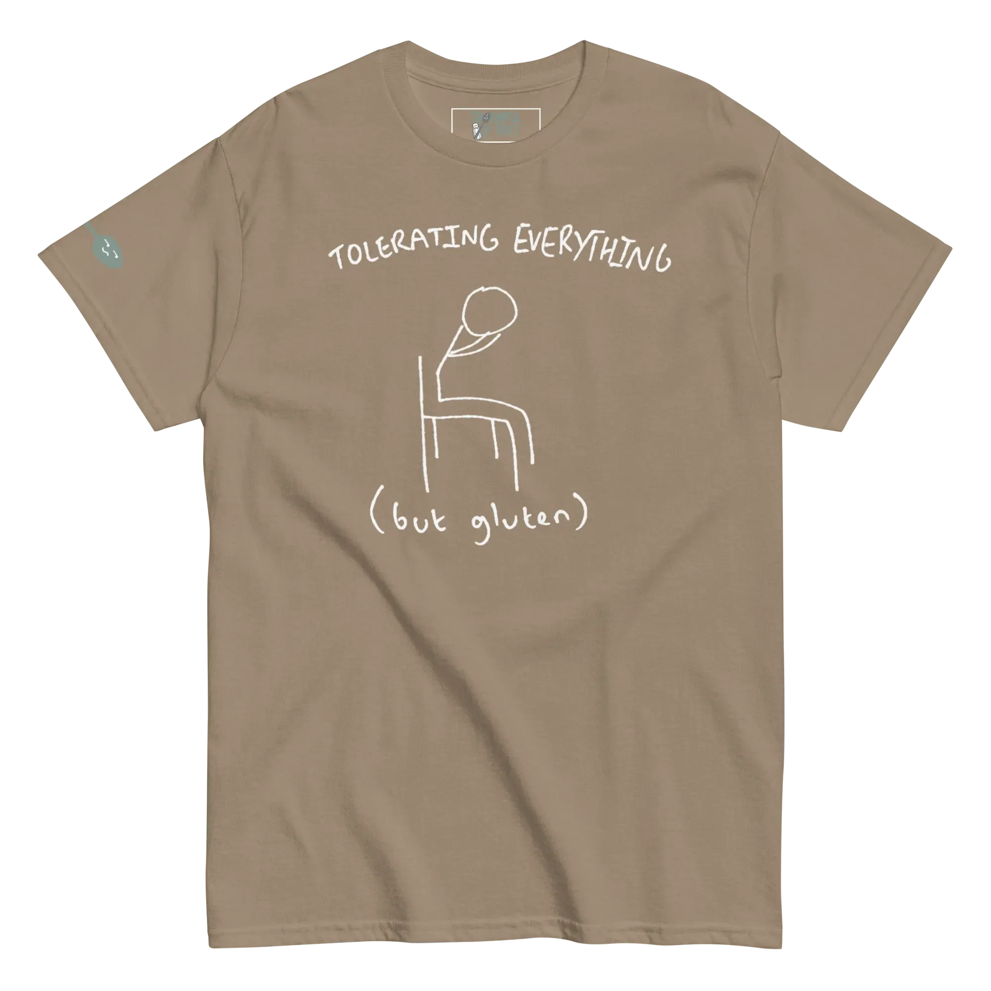 unisex-classic-tee-brown-savana-front-gluten-mcas.webp