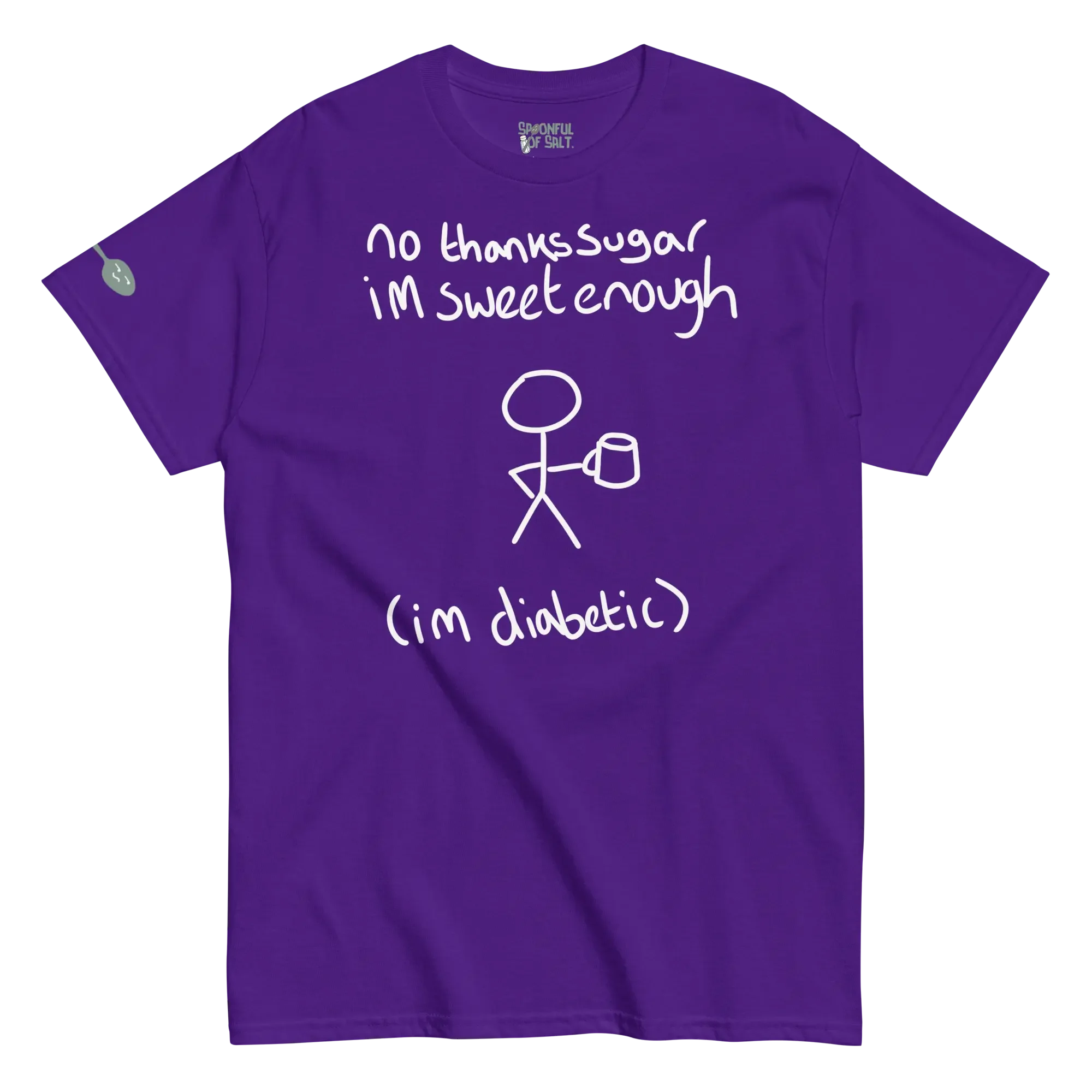 unisex-classic-tee-purple-front-diabetic-sweet.webp