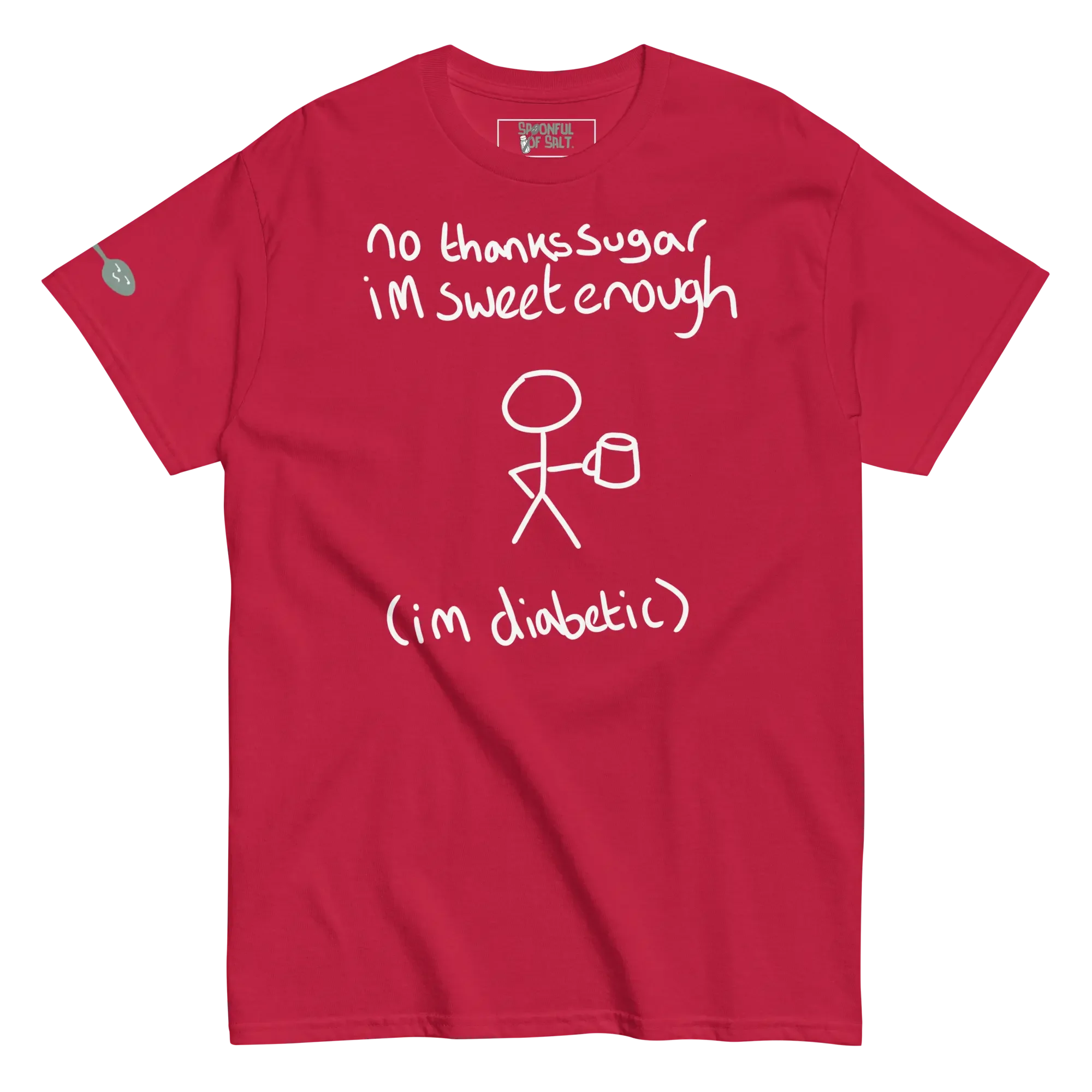unisex-classic-tee-cardinal-front-diabetic-sweet.webp