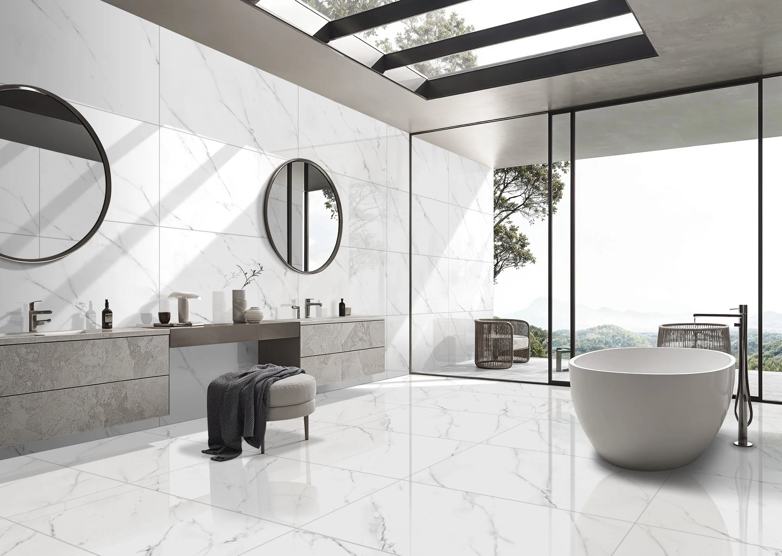Porcelanato Aarsibi White 60X120