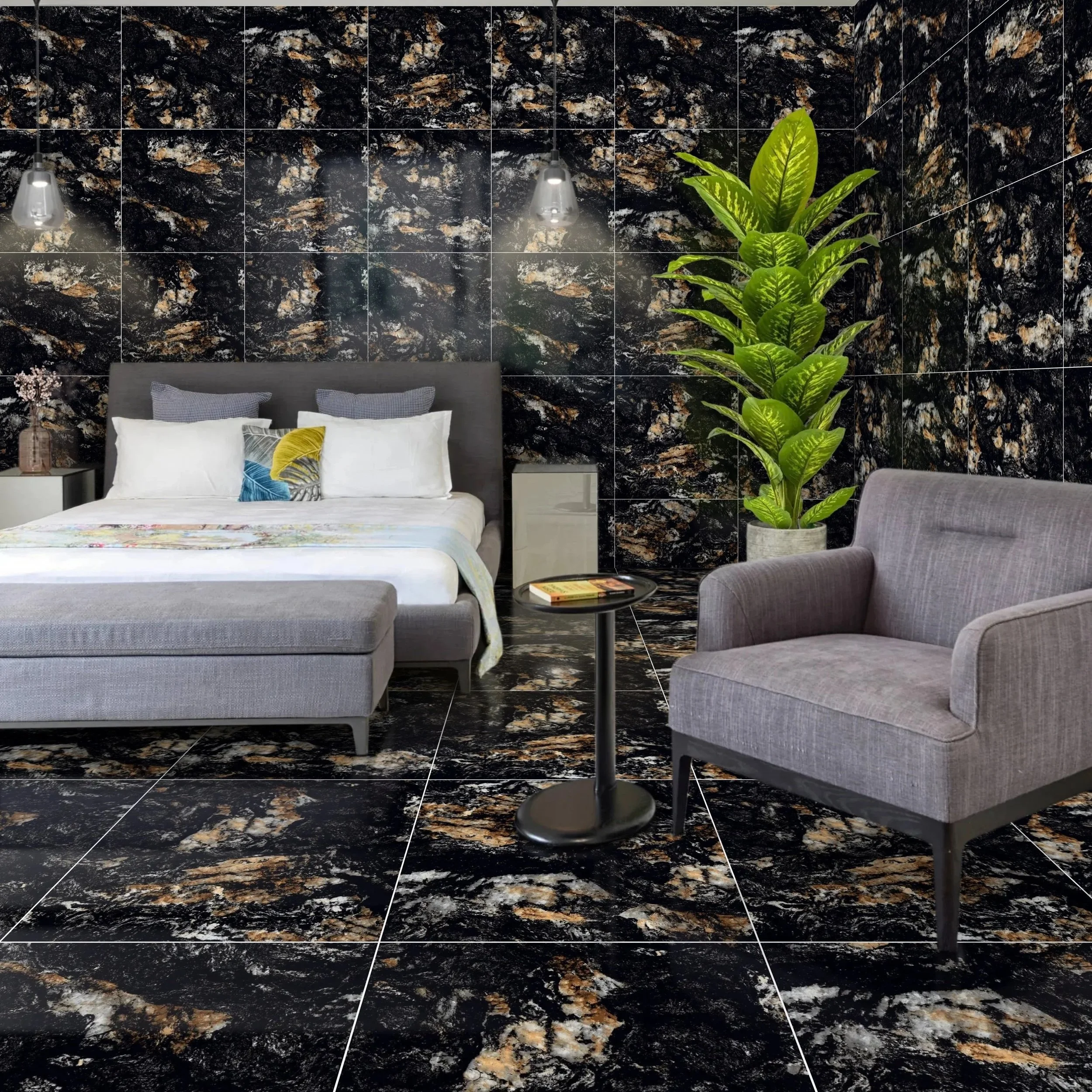 Porcelanato Gold Marron 60X60