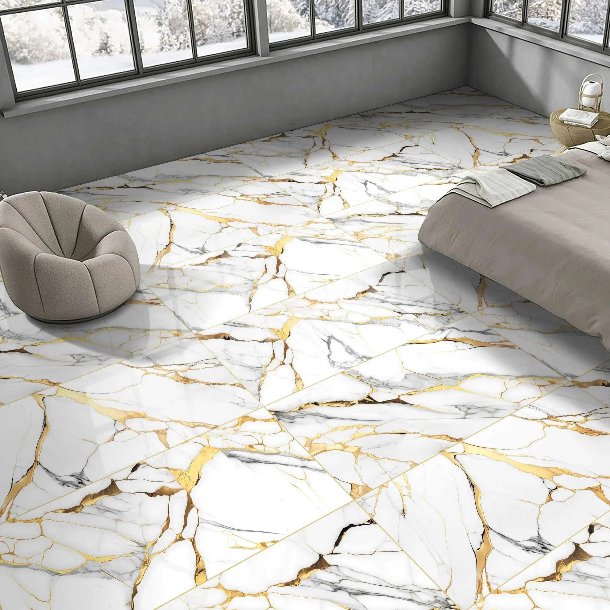Porcelanato Gloom White 60X120