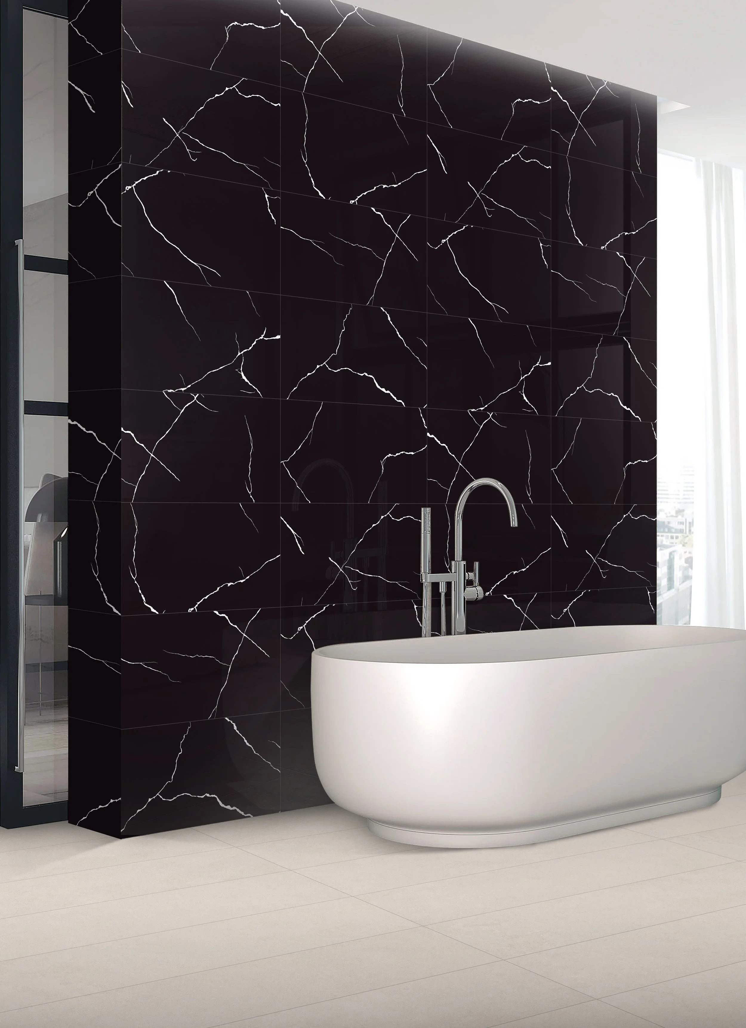 Azulejo Fury Black 30X60