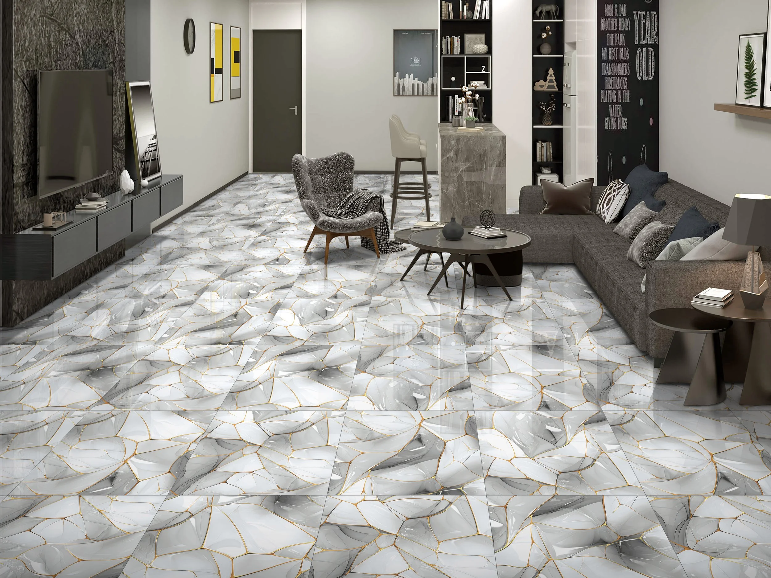 Porcelanato Krona Grey 60X60
