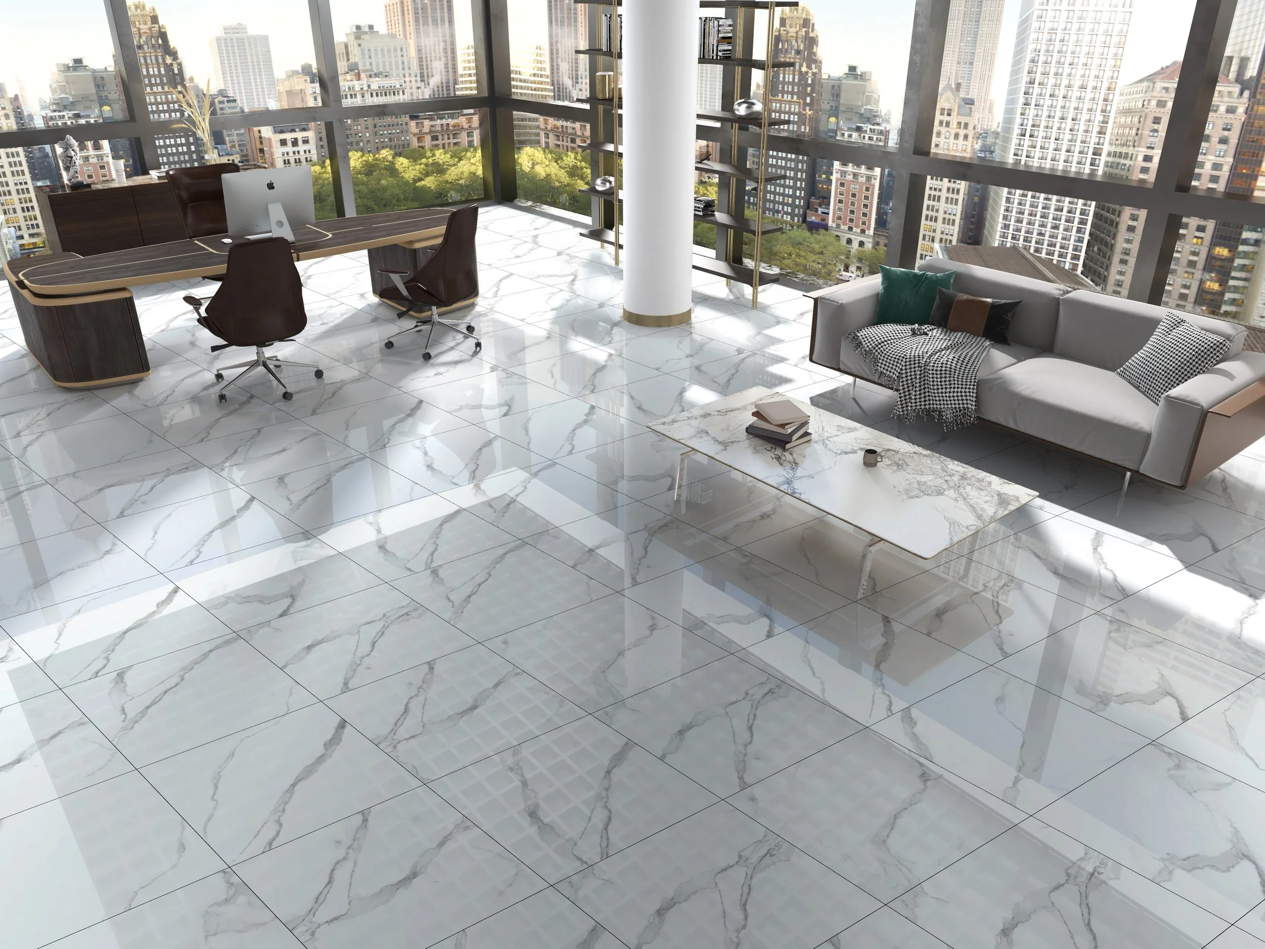 Piso Porcelanato Statuario 60X60