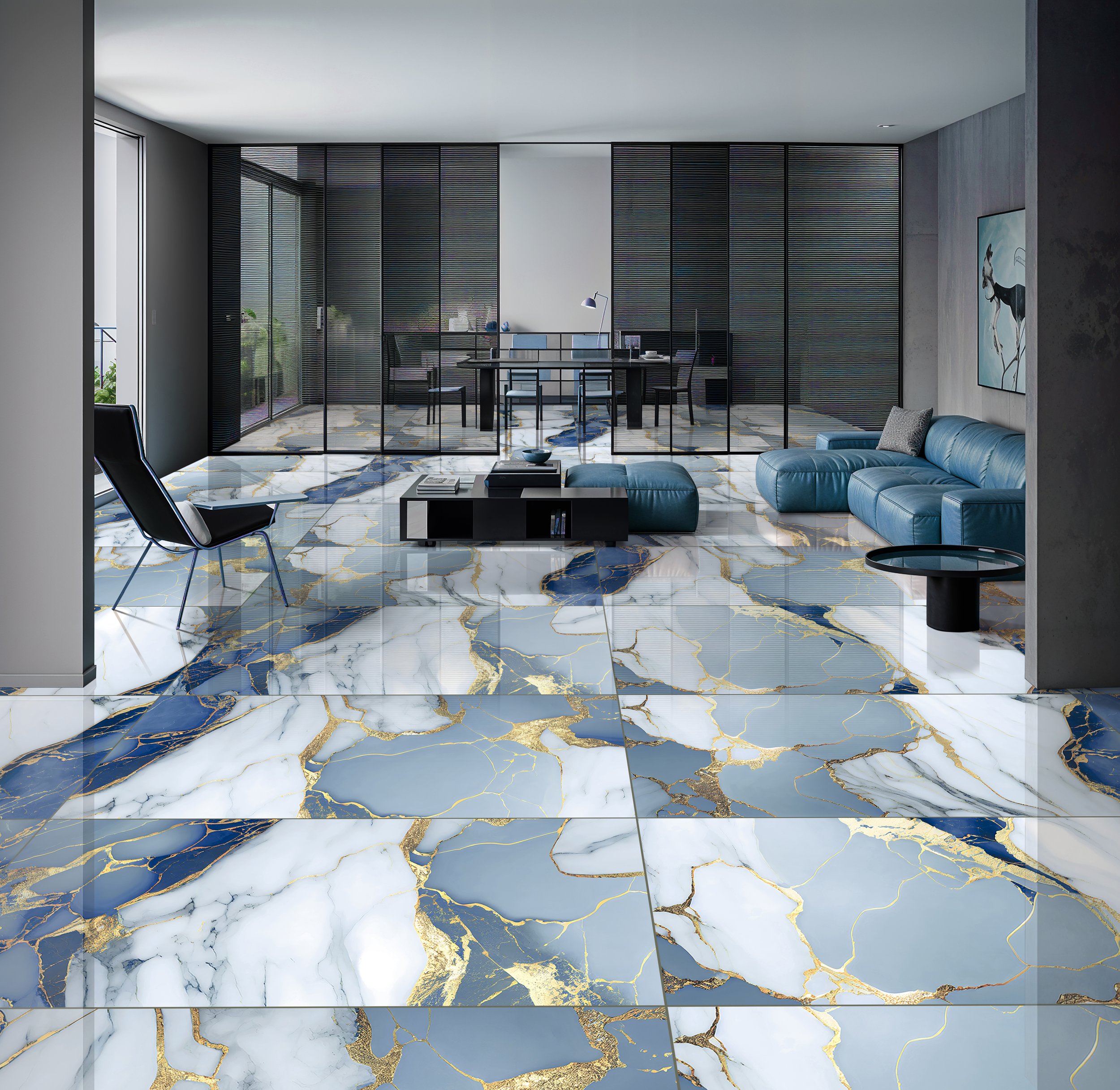 Porcelanato Castor Blue 60X120