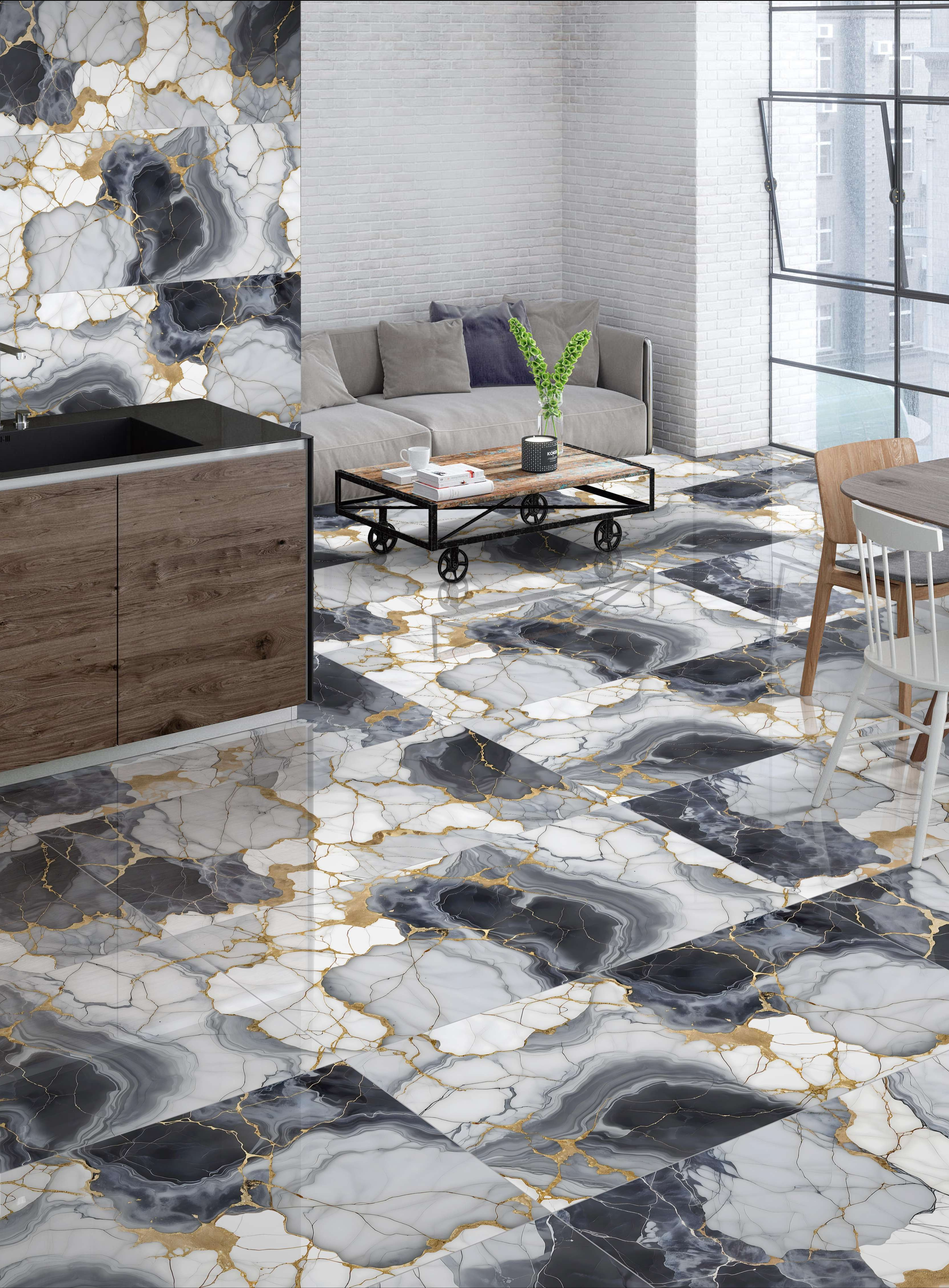 Porcelanato Karkora Black 60X120