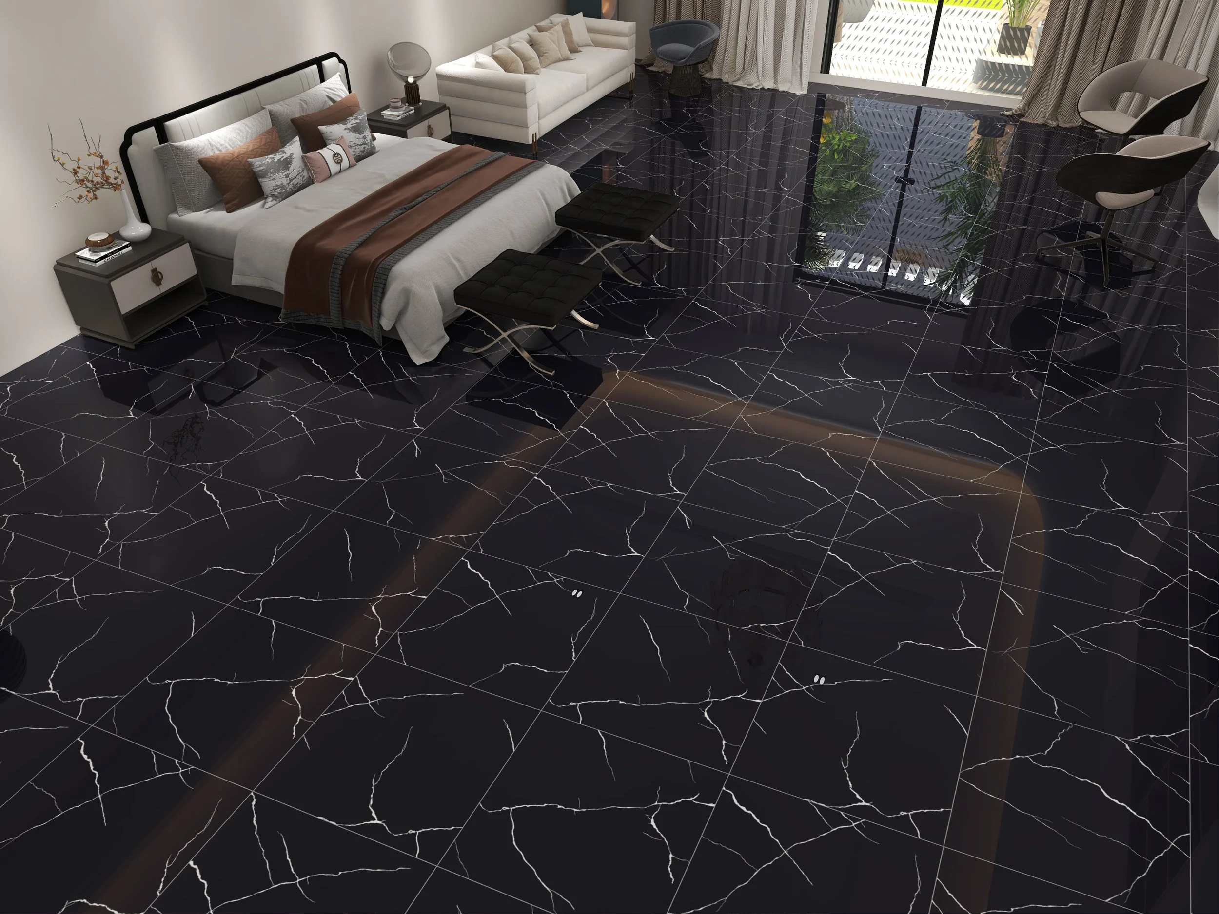 Porcelanato Fury Black 60x60