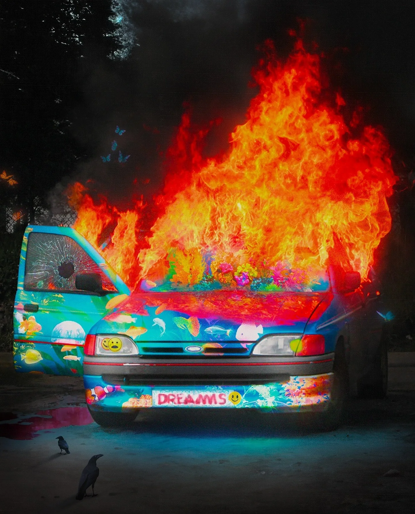 I̾ 𝔥ope I&rsquo;ll find n𝔢w o̷nes
.
"Dreams, burning " by Leo Skyi