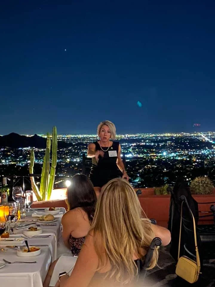 leigh brown at a fundraiser in arizona