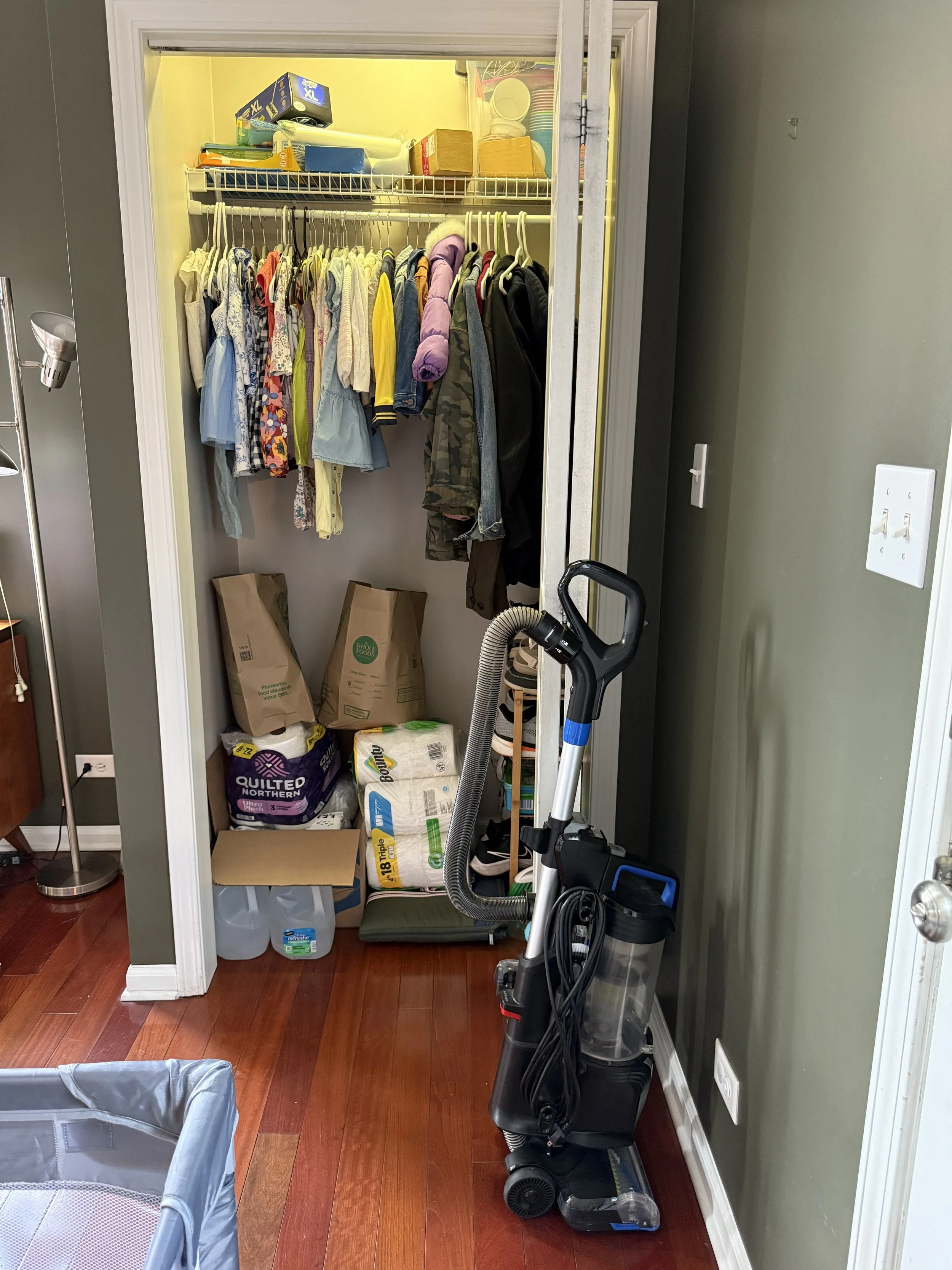 First floor closet before
