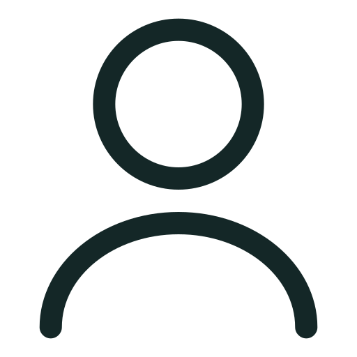 Placeholder icon of a person with a circle for a head and a curved line for shoulders.