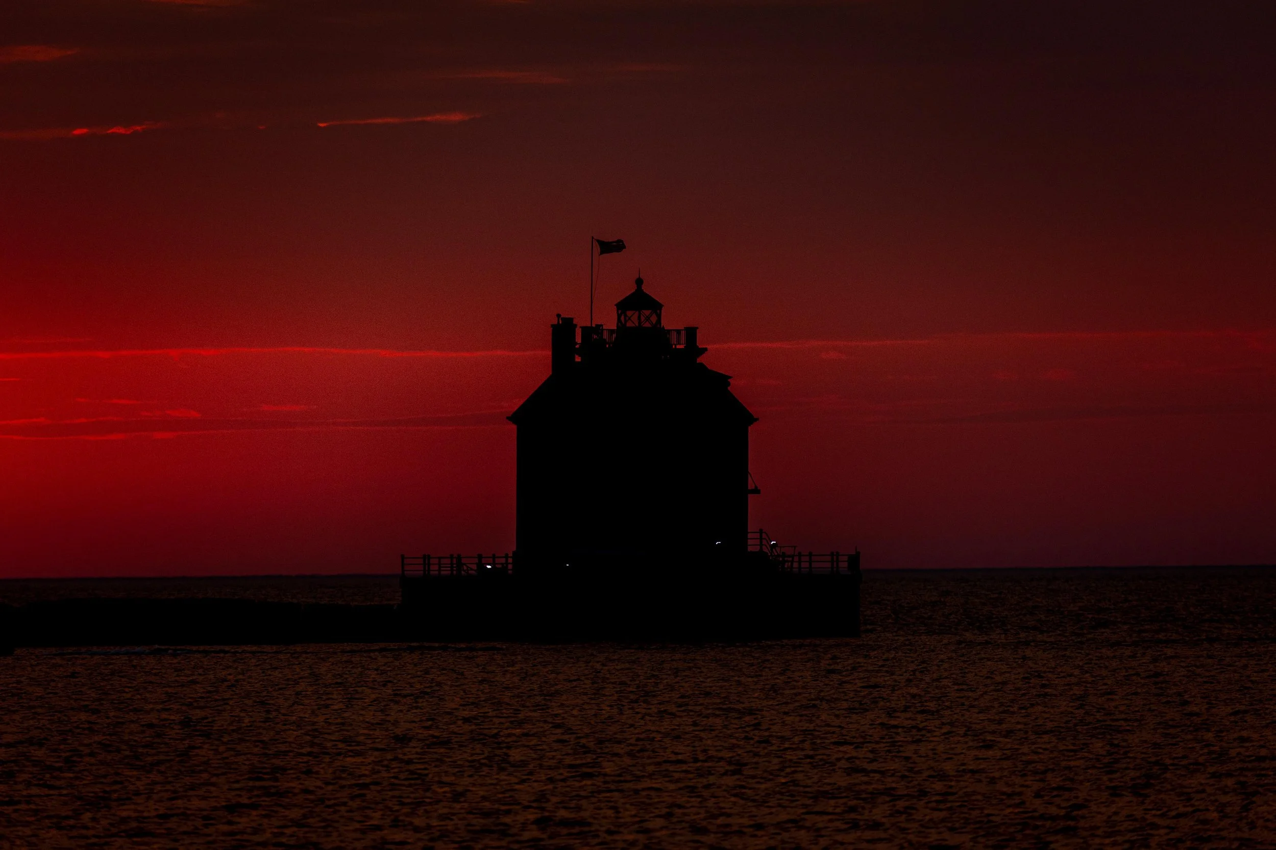 Sunset - Loarain Lighthouse Dark Red-1.jpg