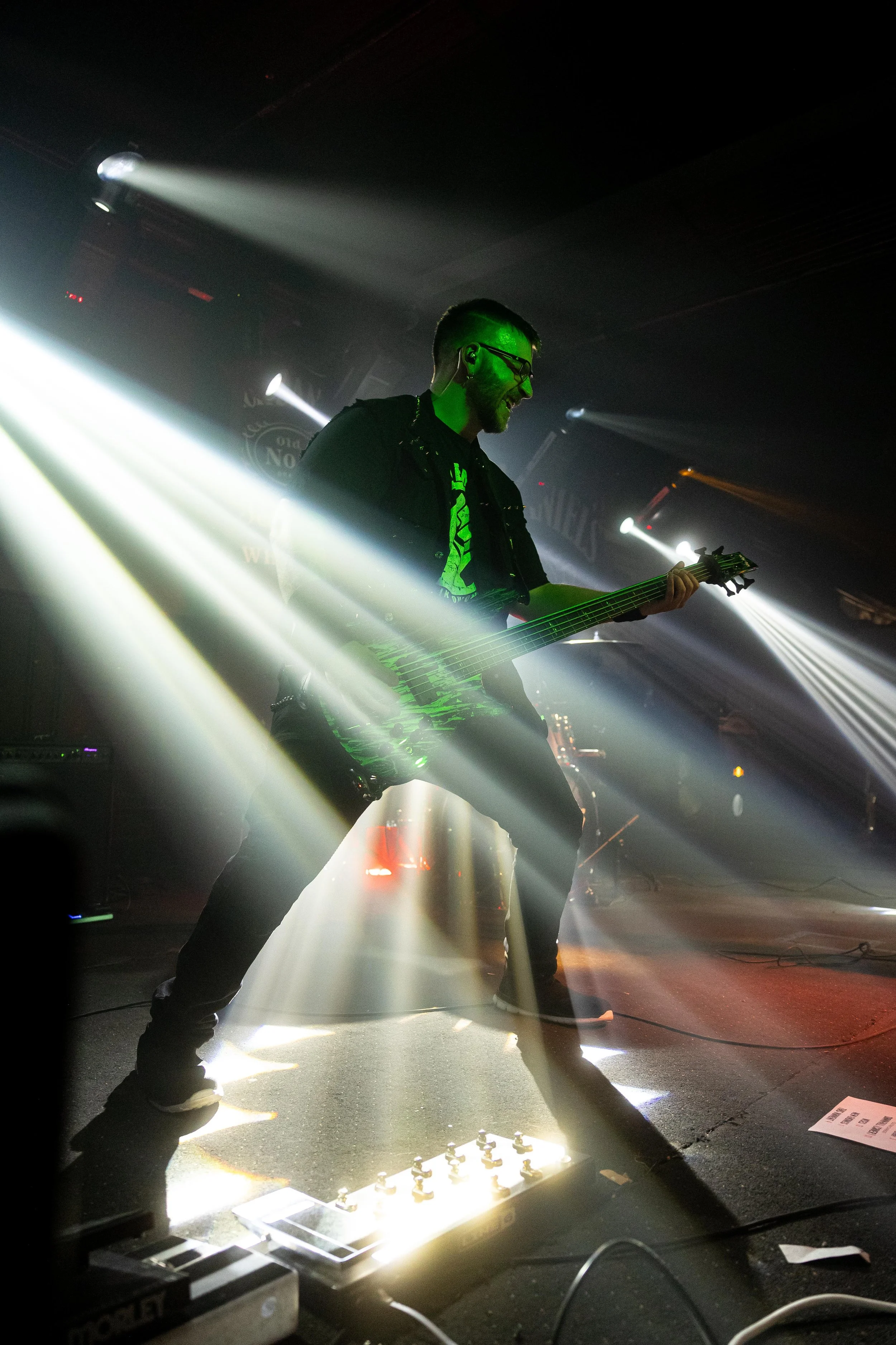 Reaching for Reality - Bassist with White Lights-1.jpg