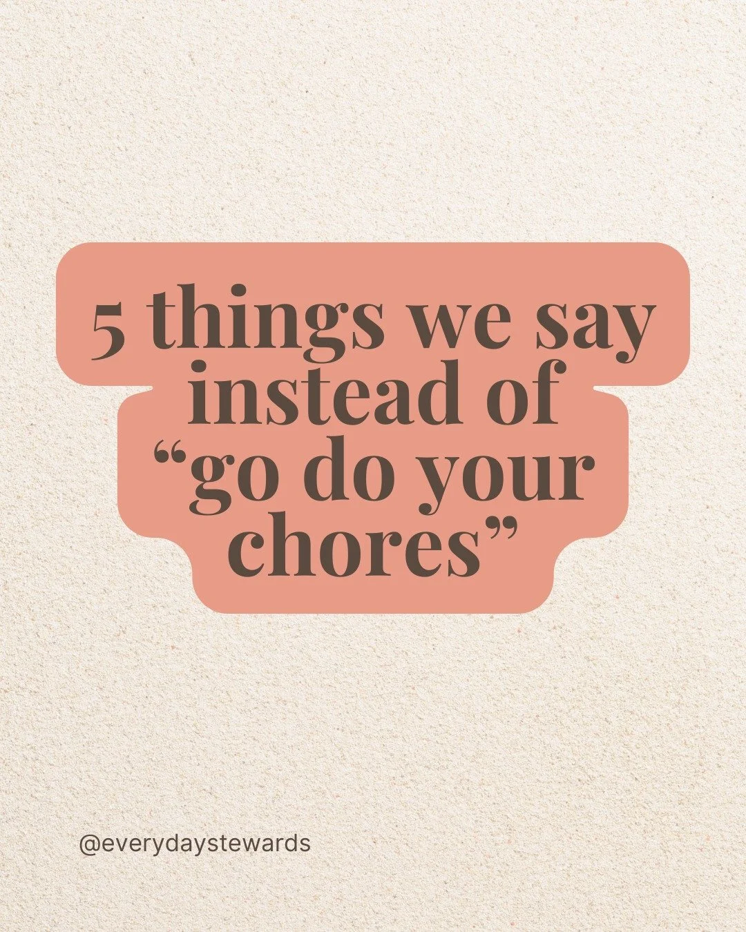 We stopped saying "go do your chores." Here's what we say instead.

Same task. Different identity. And it changes everything about how your kids see themselves in the home.

Which one are you trying today? Drop the number 👇

Save this for 